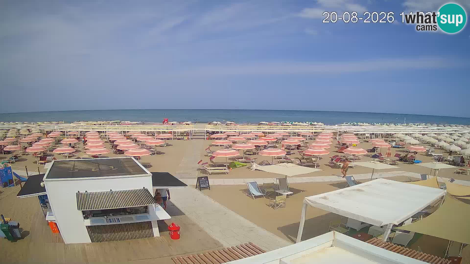 Camera en vivo playa Riccione – Bagni Oreste spiaggia 115 – Italia