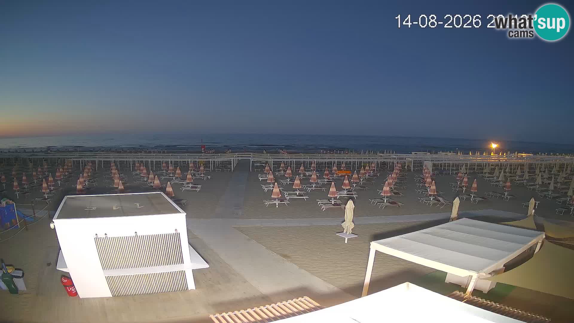 Live webcam Riccione – Bagni Oreste spiaggia 115