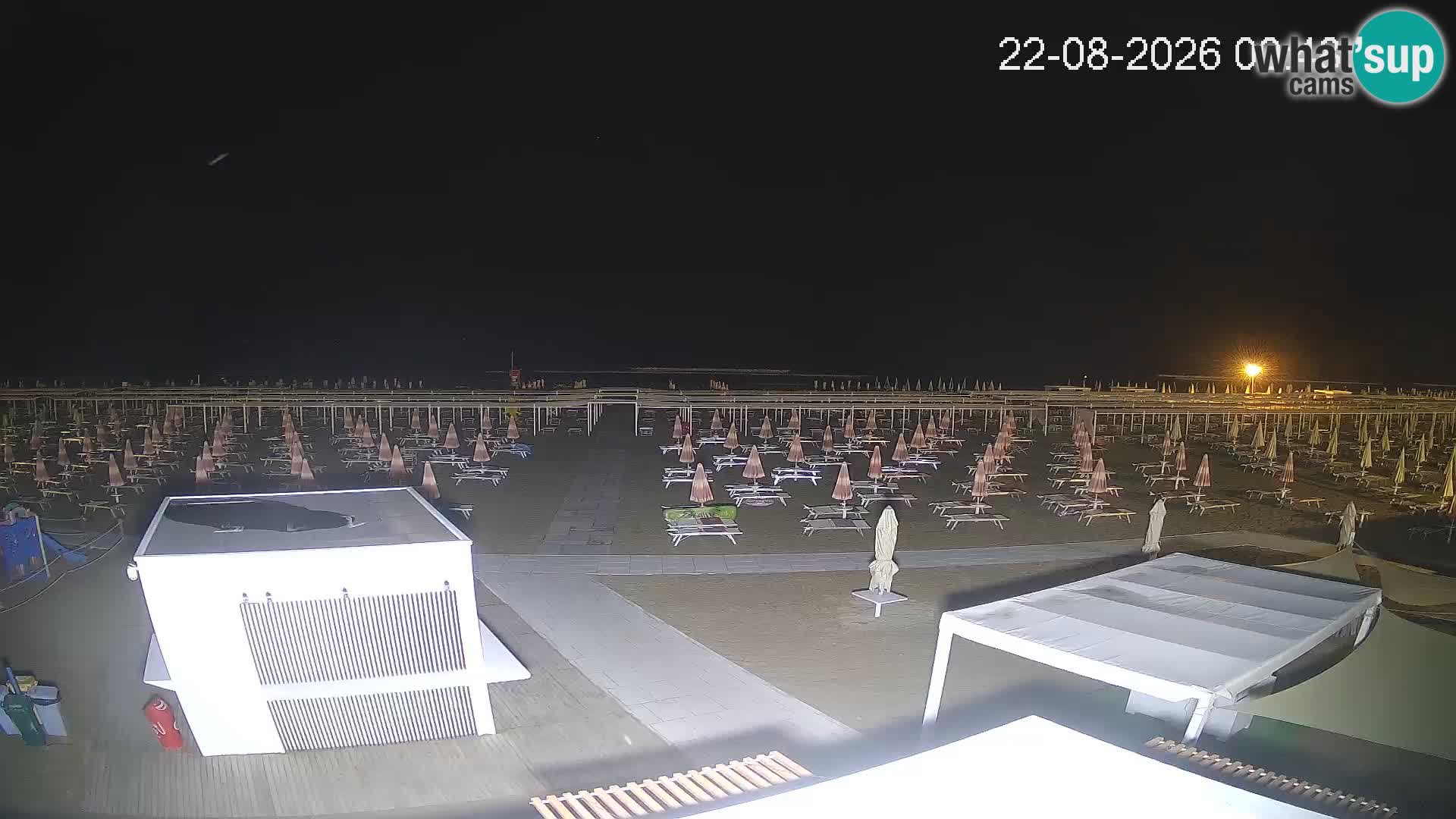Live webcam Riccione Strand – Bagni Oreste spiaggia 115 – Italien