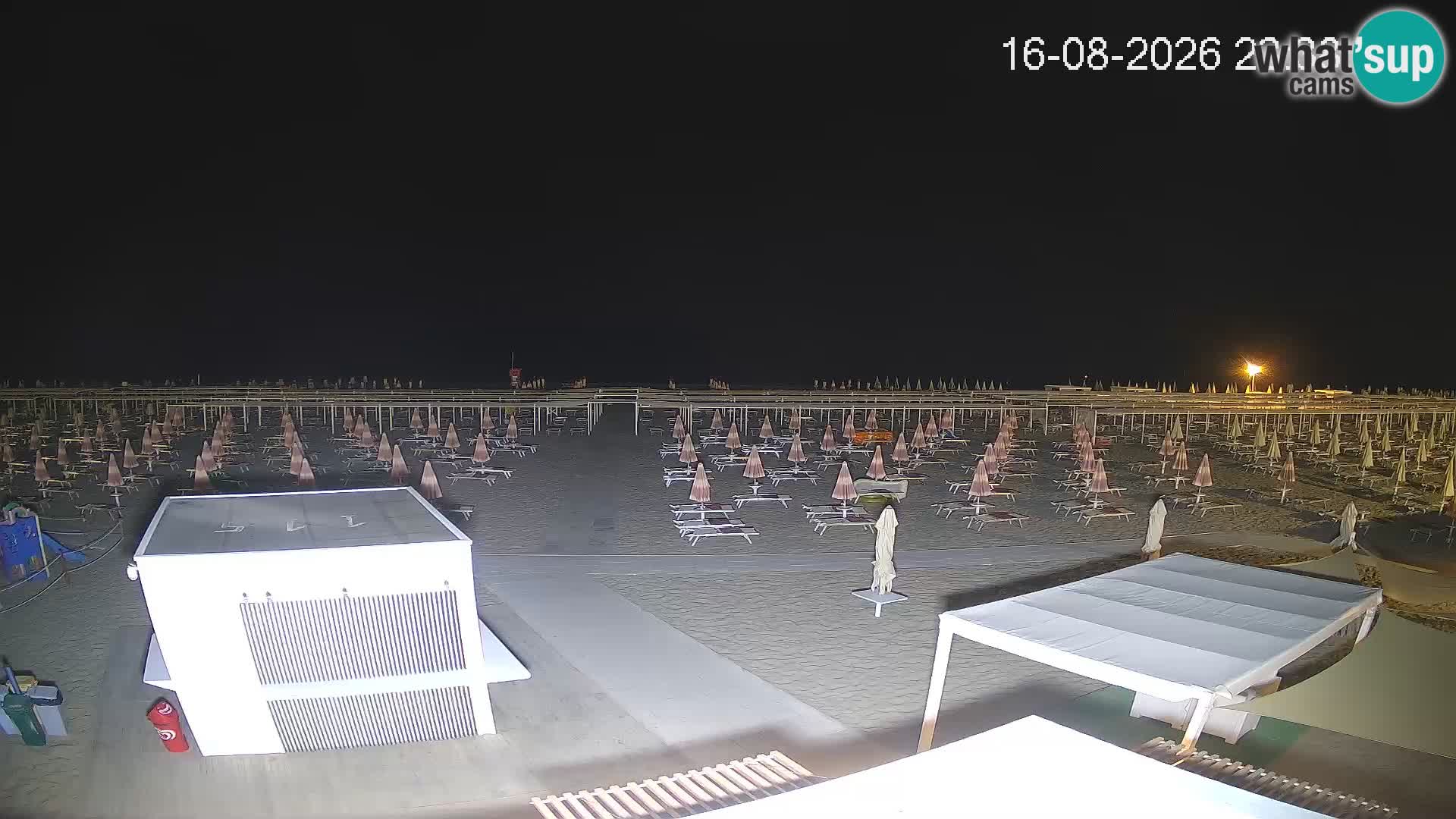 Webcam Riccione plage – Bagni Oreste spiaggia 115 – Italie