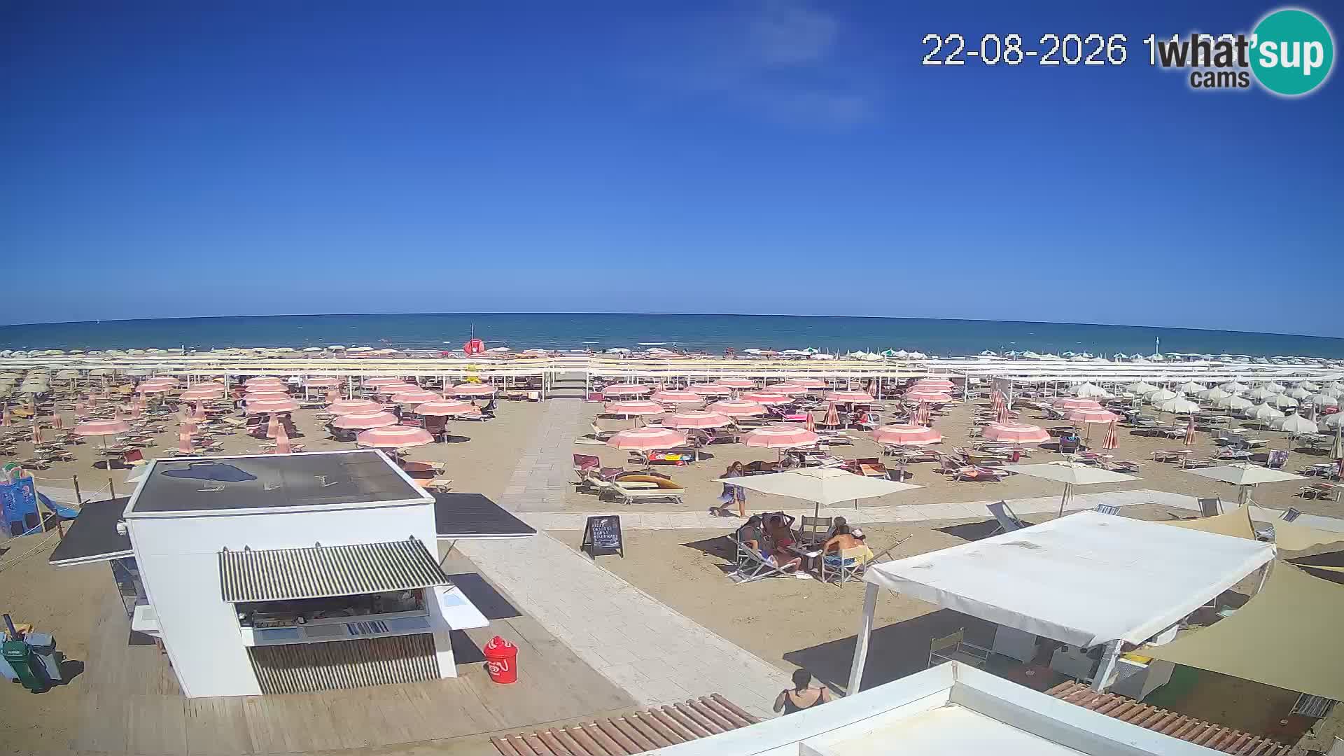 Web kamera plaža Riccione – Bagni Oreste spiaggia 115 – Italija
