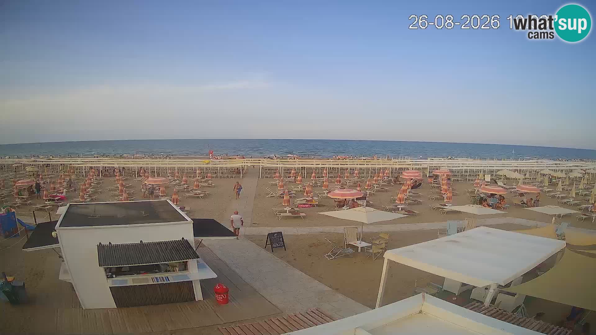 Web kamera plaža Riccione – Bagni Oreste spiaggia 115 – Italija