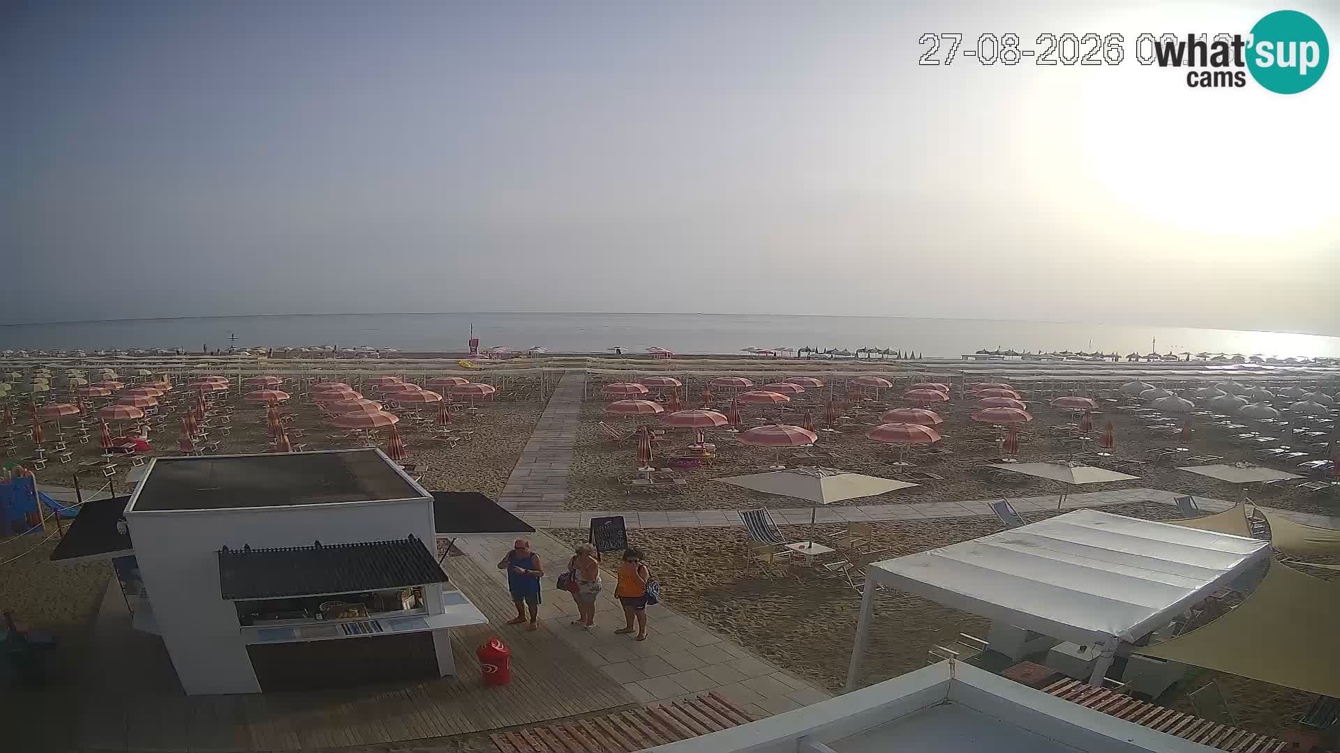 Spletna kamera plaža Riccione – Bagni Oreste spiaggia 115 – Italija