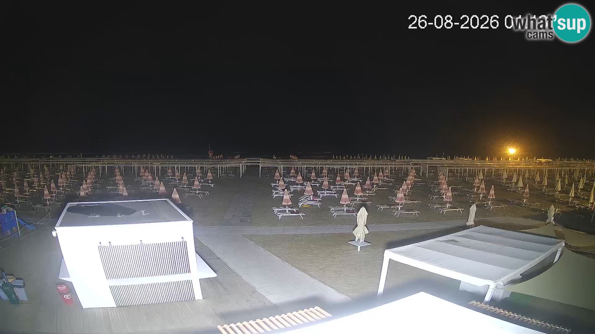 Live webcam Riccione Strand – Bagni Oreste spiaggia 115 – Italien