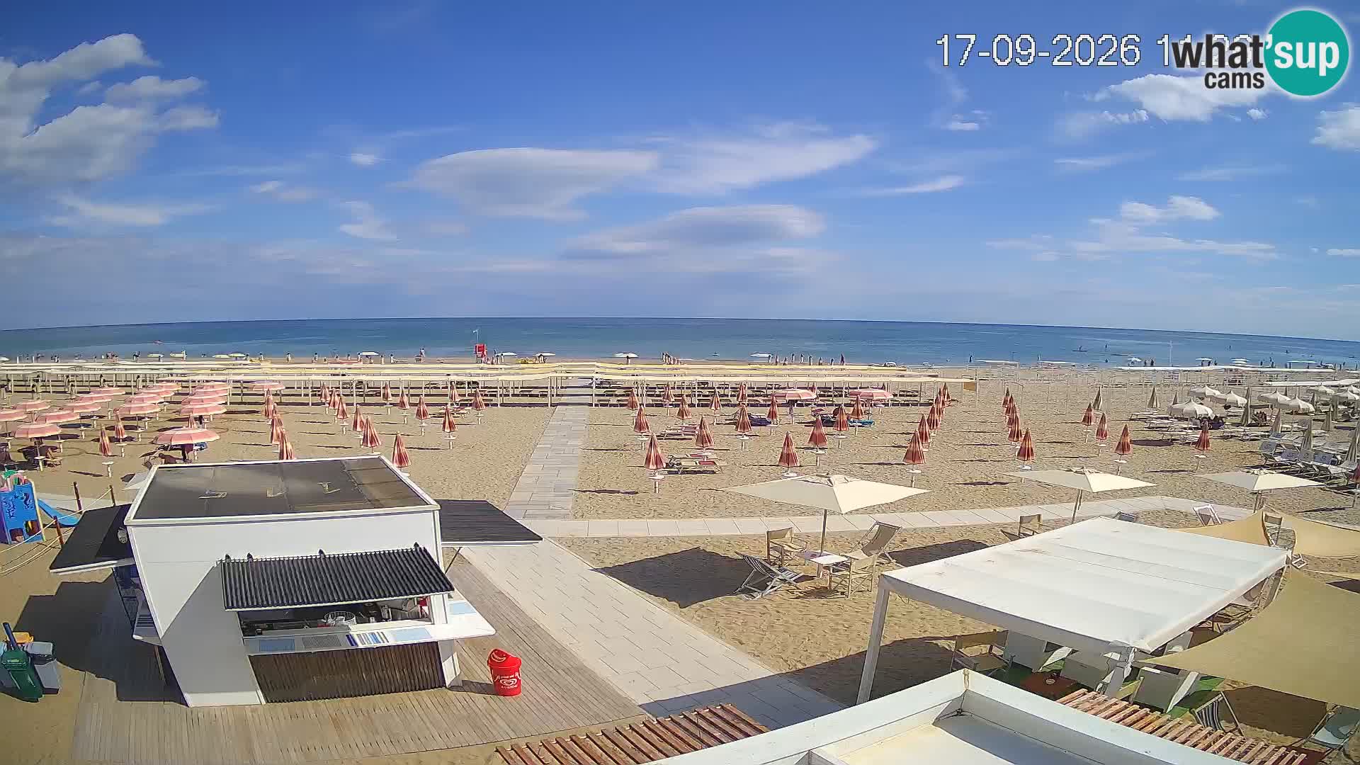 Camera en vivo playa Riccione – Bagni Oreste spiaggia 115 – Italia