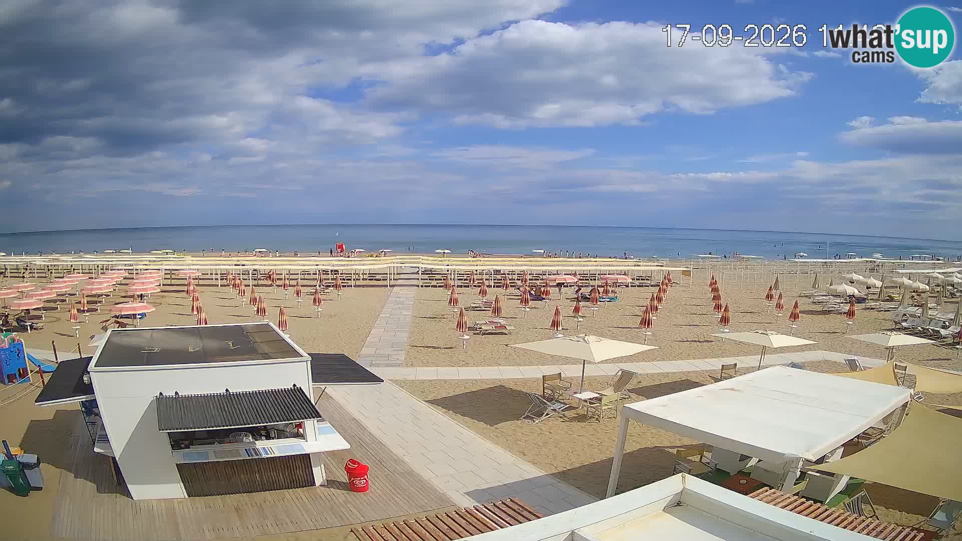 Webcam Riccione plage – Bagni Oreste spiaggia 115 – Italie
