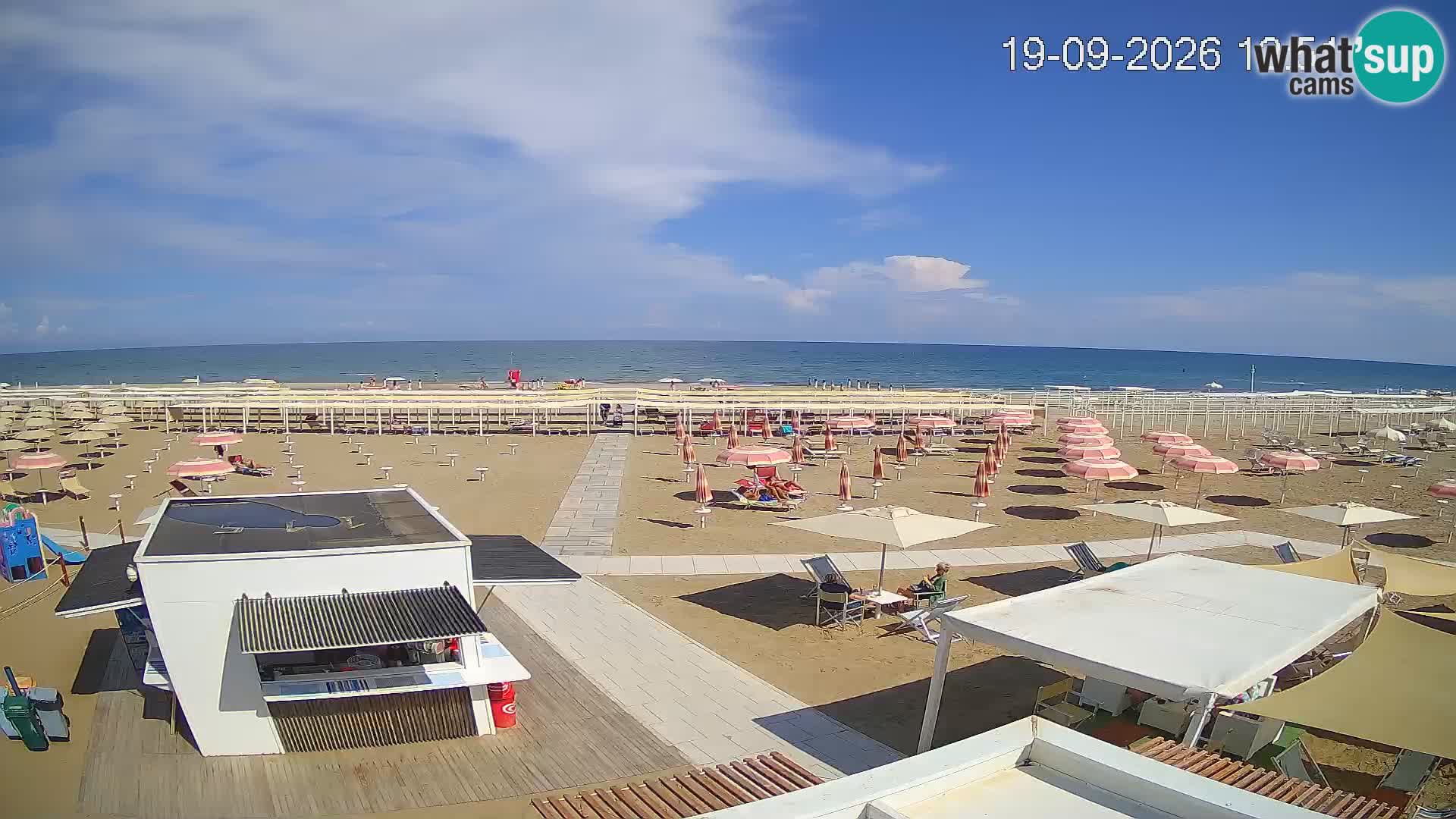 Live webcam Riccione beach – Bagni Oreste spiaggia 115