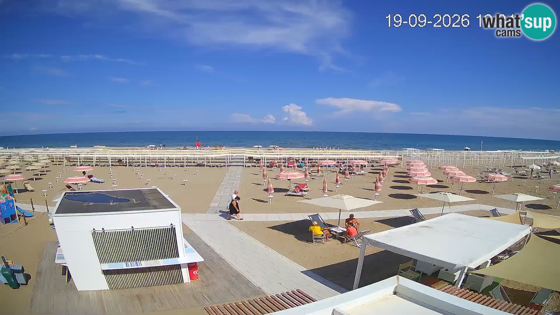 Live webcam Riccione – Bagni Oreste spiaggia 115