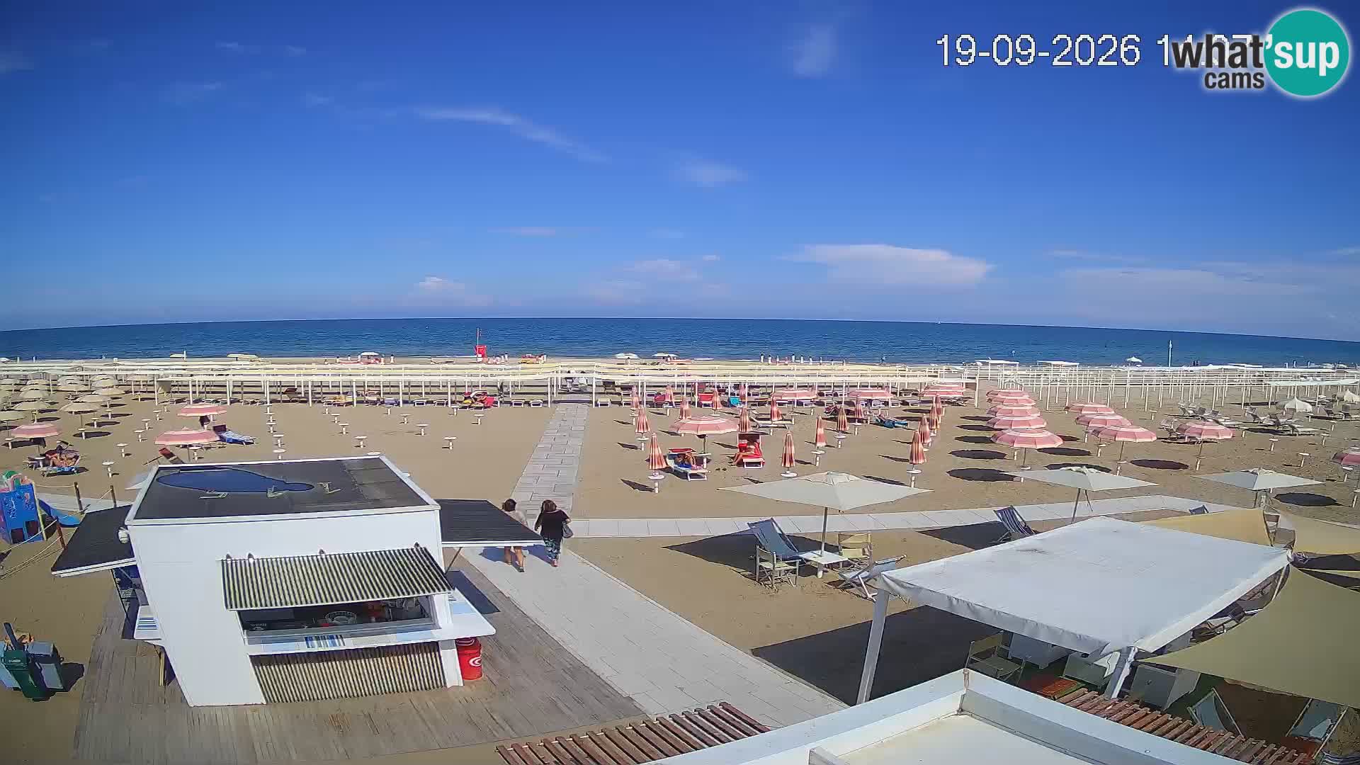 Web kamera plaža Riccione – Bagni Oreste spiaggia 115 – Italija