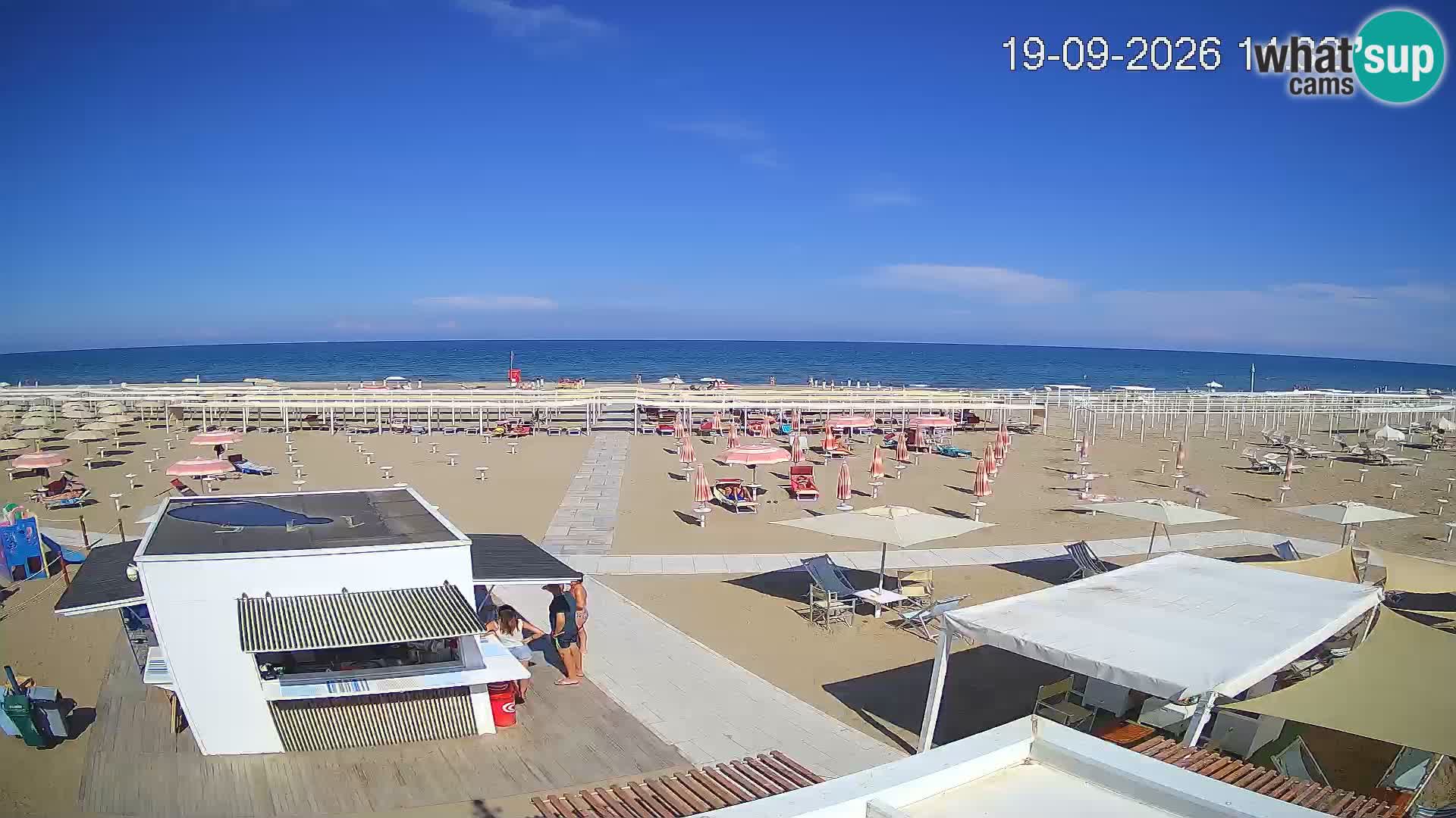 Live webcam Riccione beach – Bagni Oreste spiaggia 115
