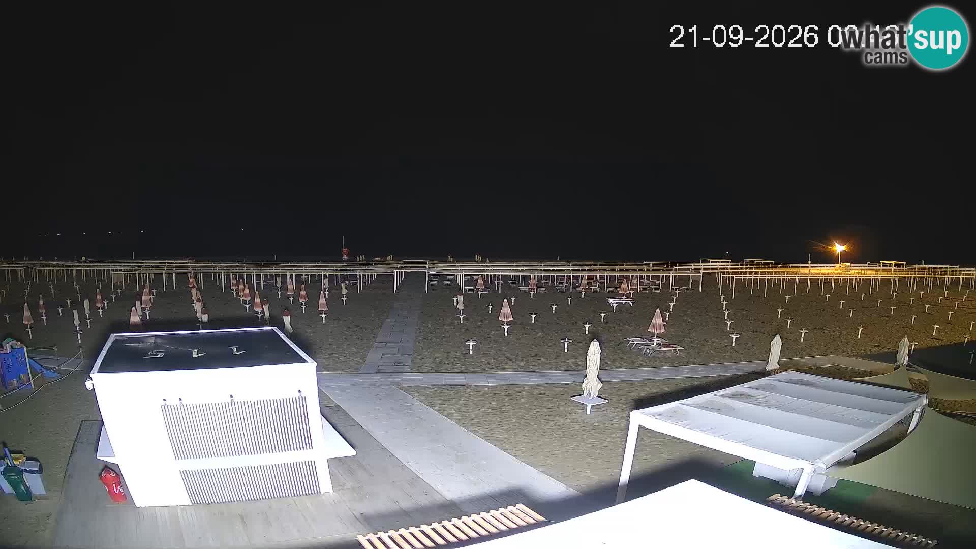 Live webcam Riccione Strand – Bagni Oreste spiaggia 115 – Italien