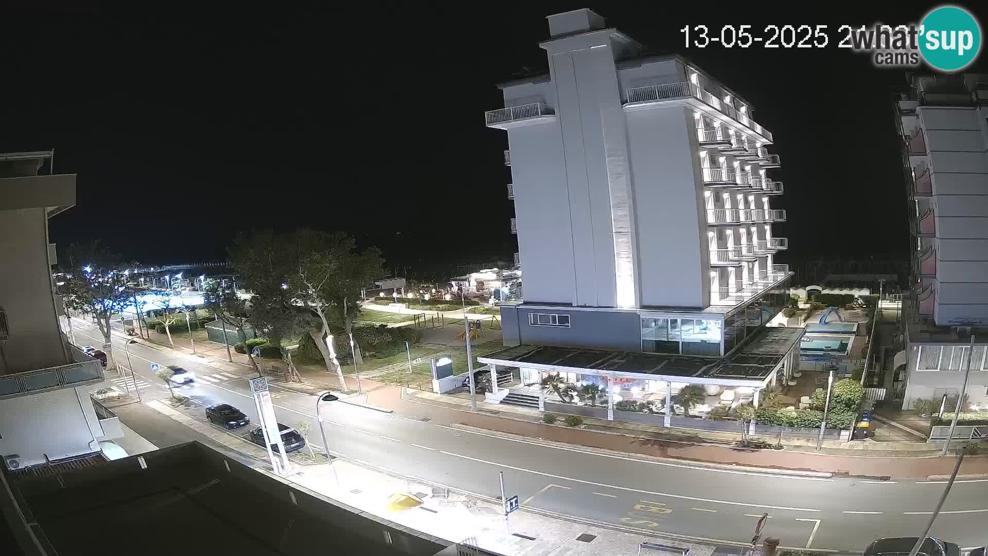 Riccione web kamera plaža i vrtovi La Malfa – plaža Bagni Oreste 115