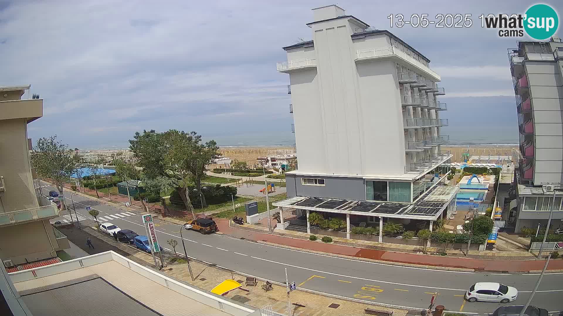 Riccione web kamera plaža i vrtovi La Malfa – plaža Bagni Oreste 115