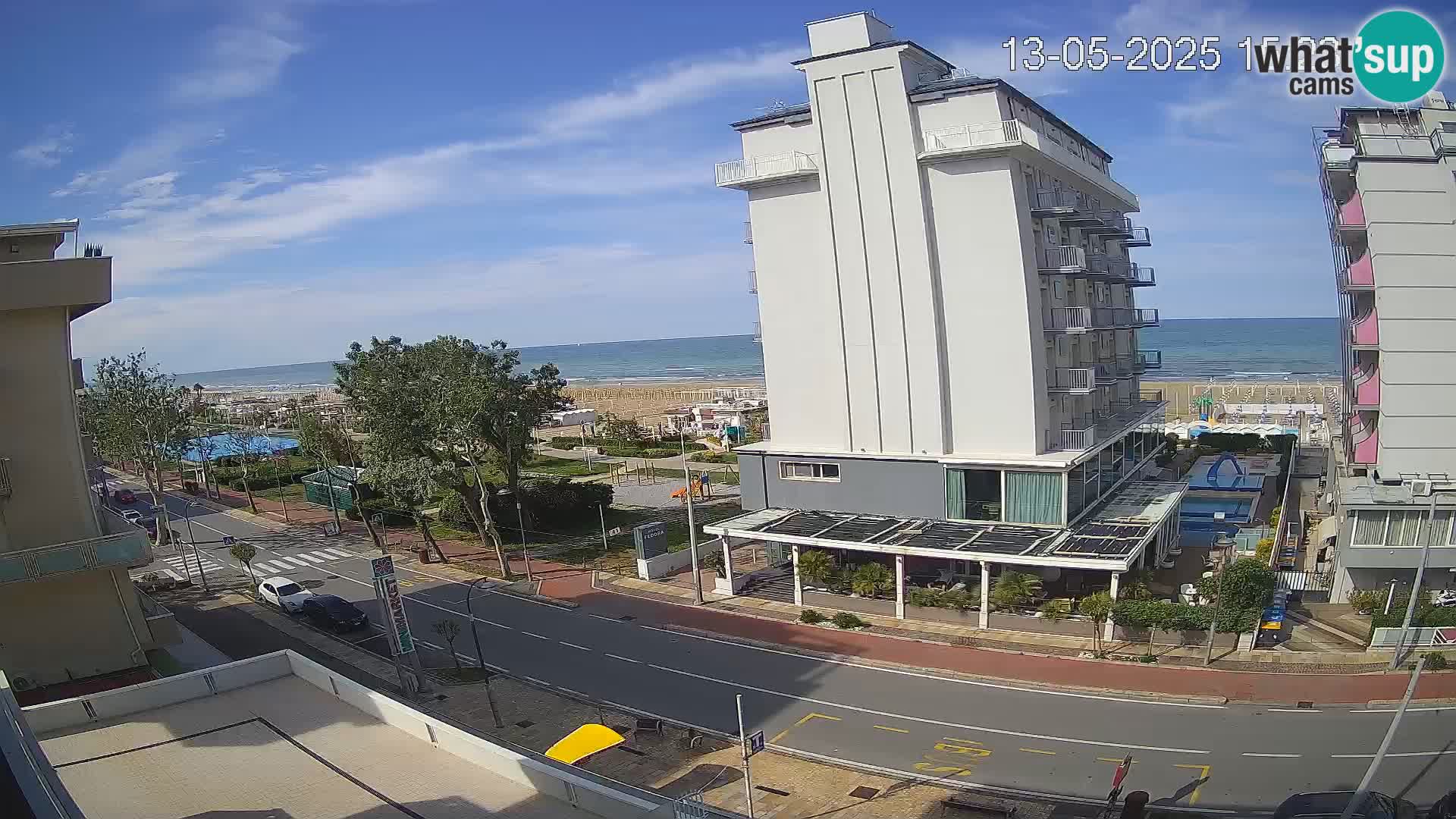 Riccione webcam beach and La Malfa gardens – Bagni Oreste spiaggia 115
