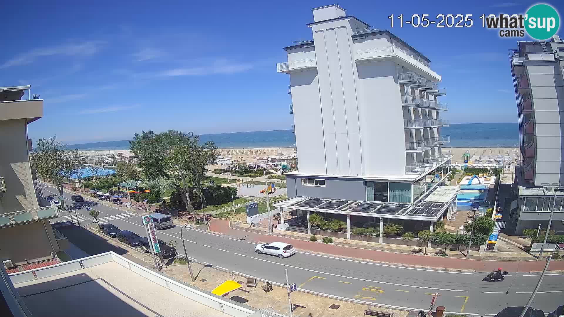 Riccione webcam spiaggia e giardini La Malfa – Bagni Oreste spiaggia 115
