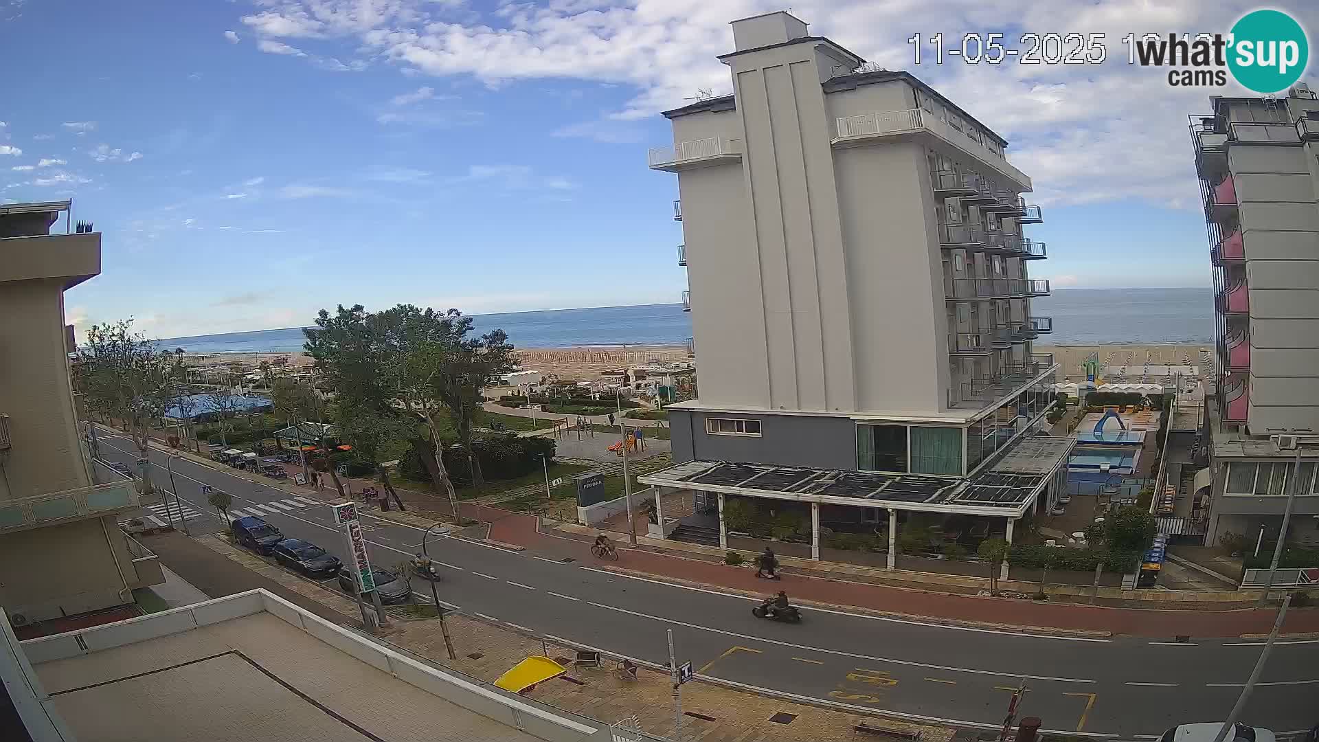 Riccione Webcam Strand und Gärten La Malfa – Bagni Oreste Strand 115