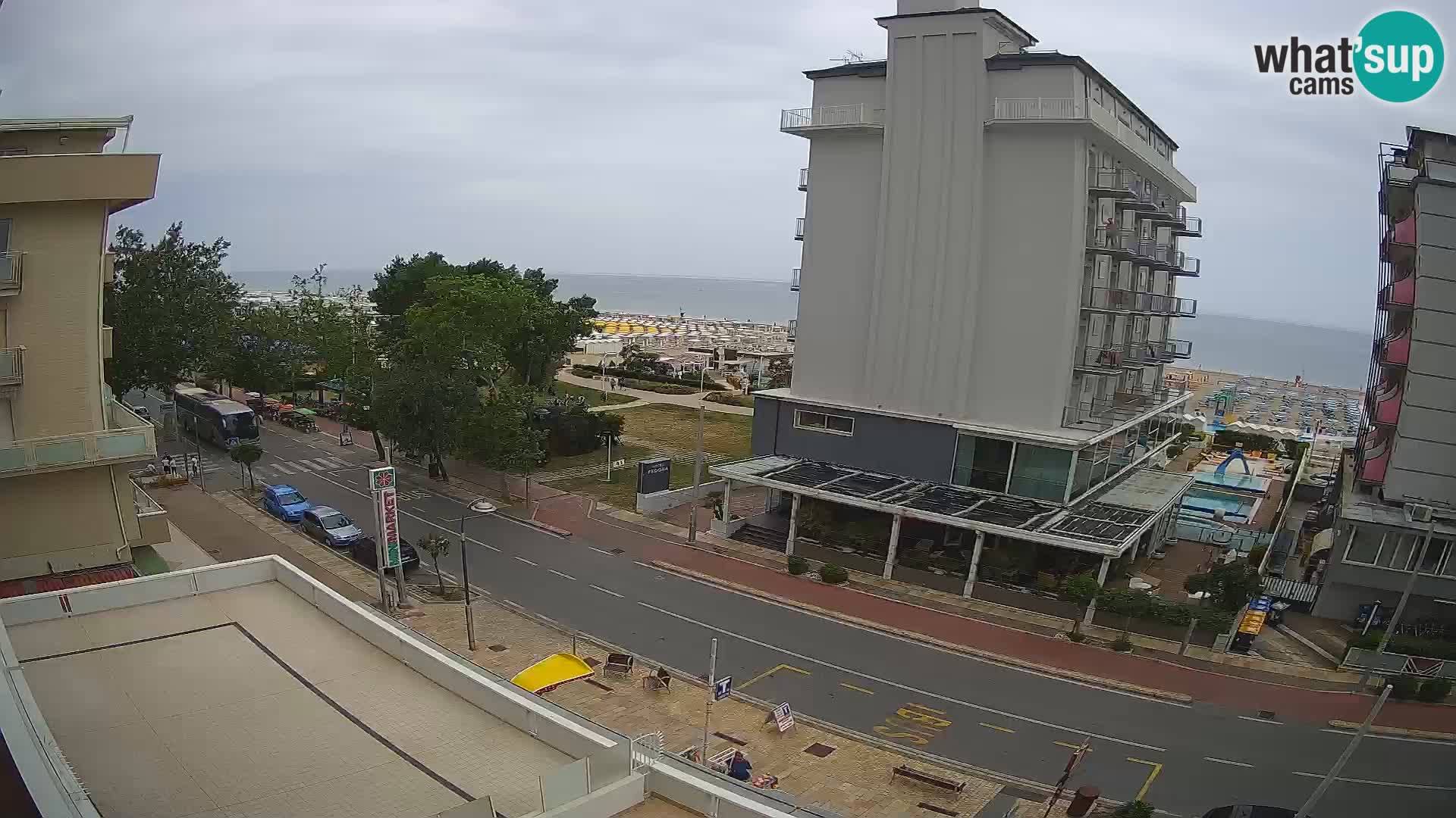 Riccione Webcam Strand und Gärten La Malfa – Bagni Oreste Strand 115