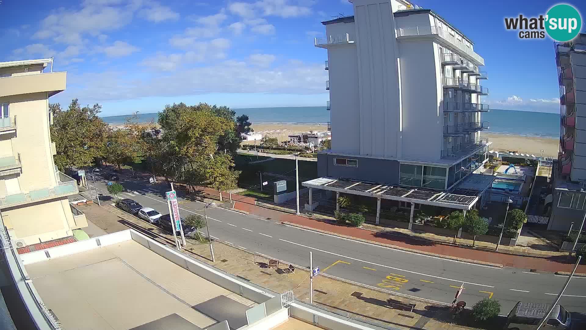 Riccione webcam plage et jardins La Malfa – Bagni Oreste plage 115