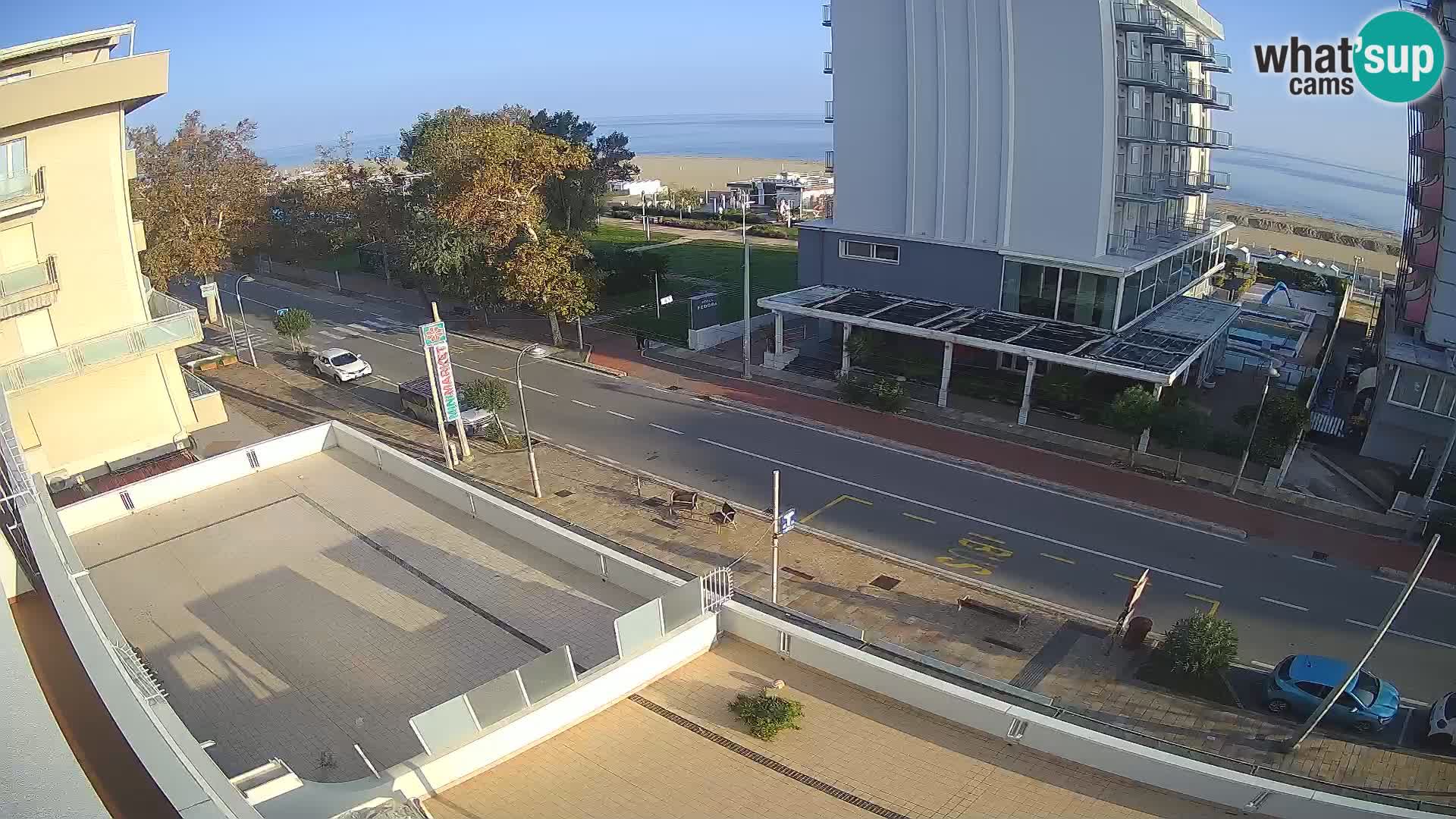 Riccione Webcam Strand und Gärten La Malfa – Bagni Oreste Strand 115