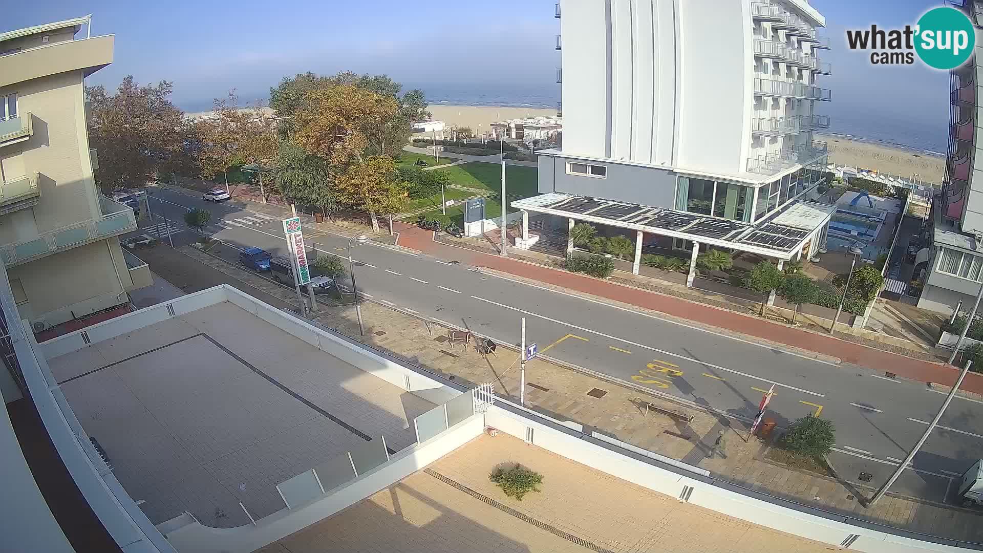 Riccione webcam plage et jardins La Malfa – Bagni Oreste plage 115