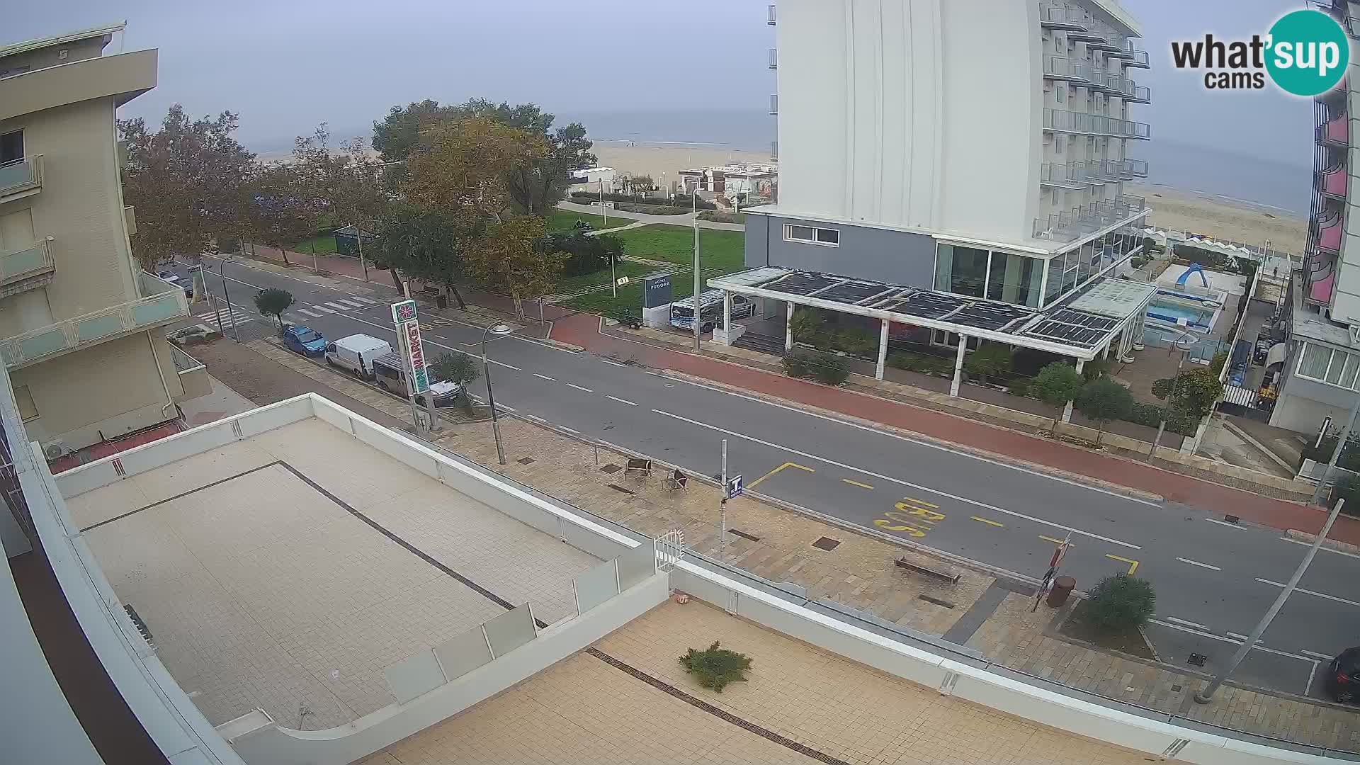 Riccione webcam playa y jardines La Malfa – Playa Bagni Oreste 115