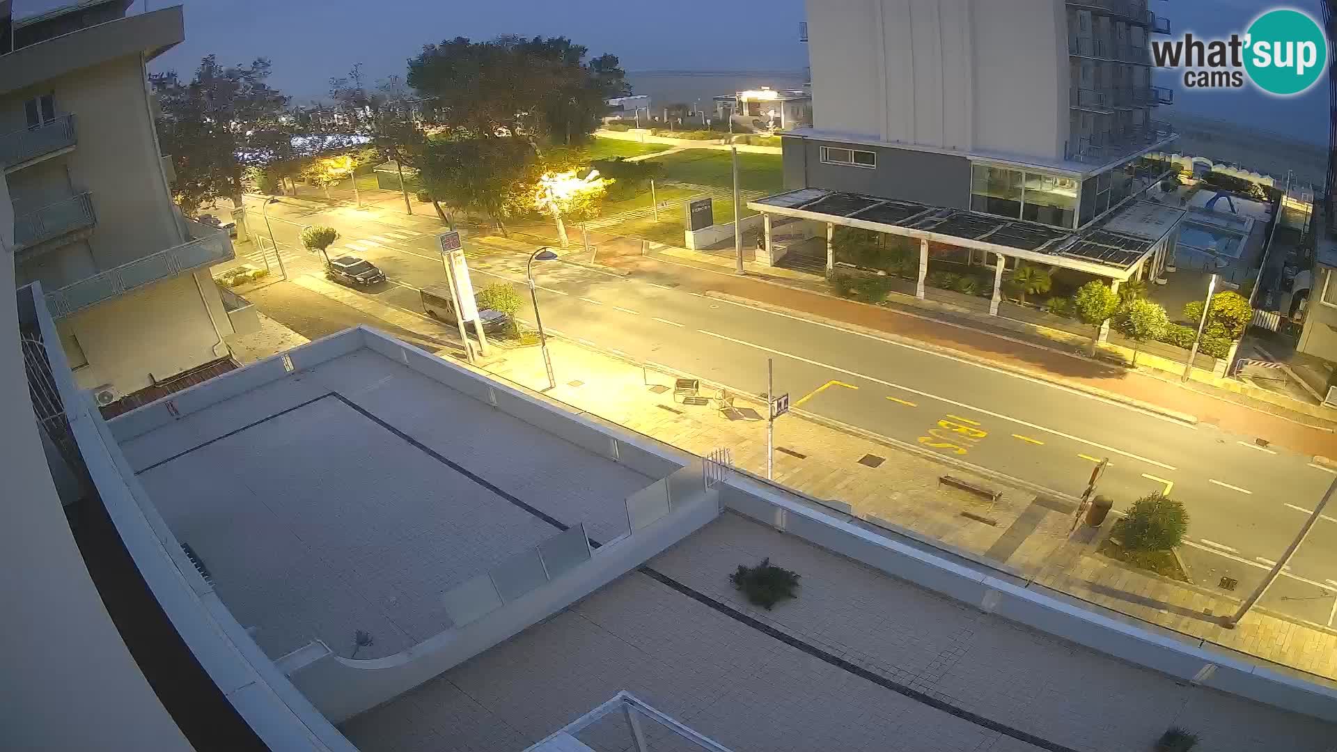 Riccione webcam playa y jardines La Malfa – Playa Bagni Oreste 115