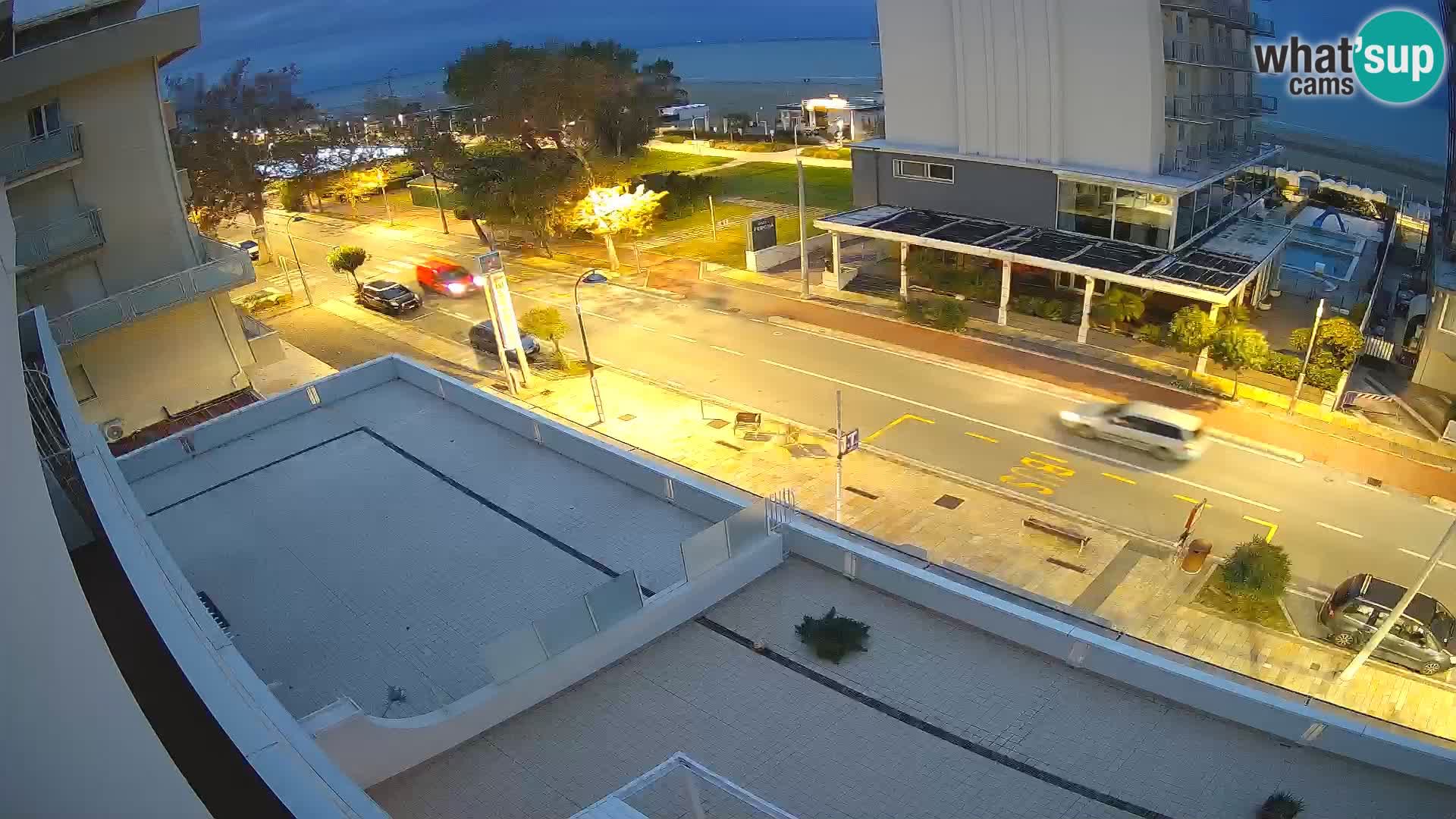 Riccione Webcam Strand und Gärten La Malfa – Bagni Oreste Strand 115