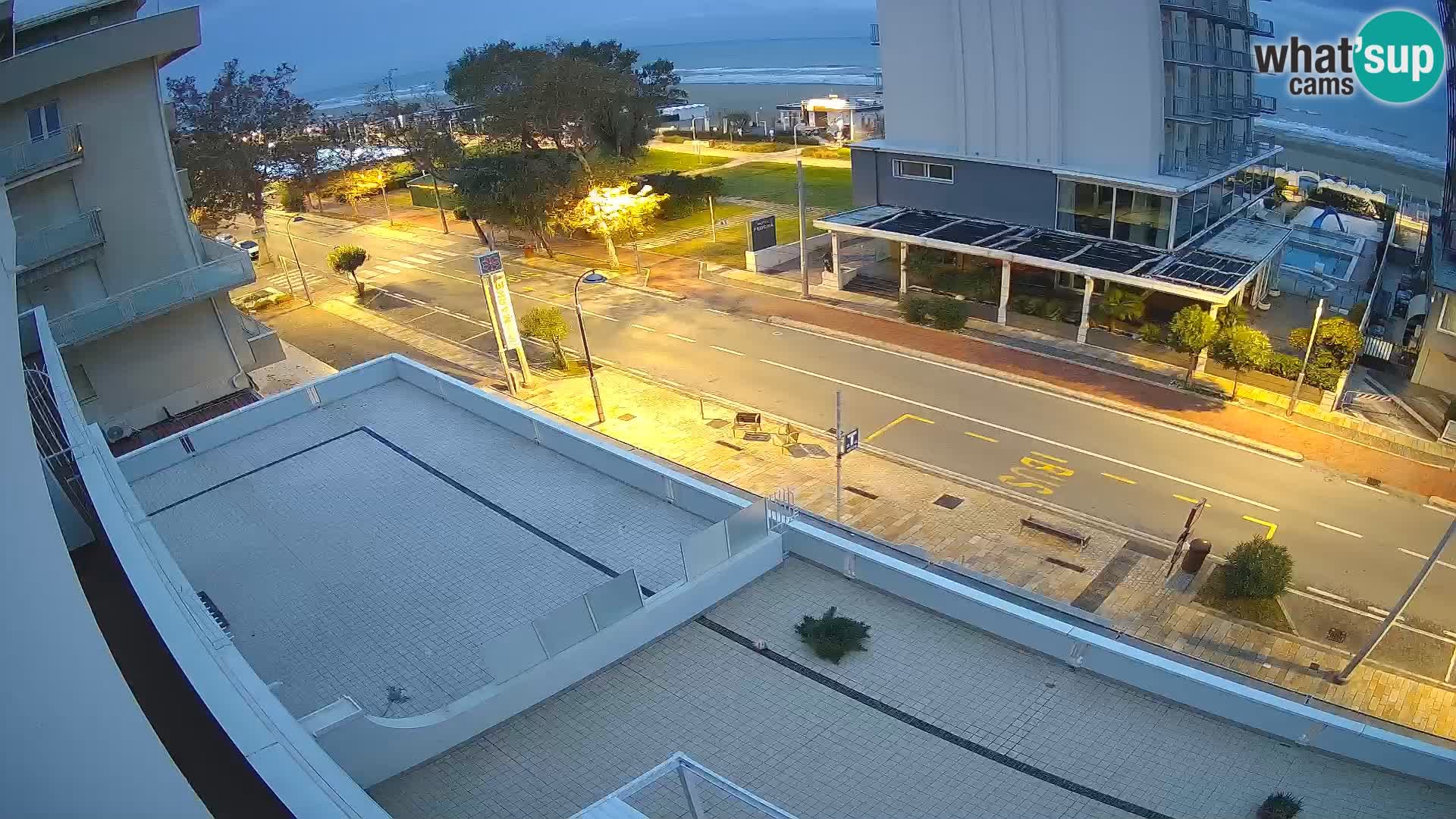 Riccione webcam playa y jardines La Malfa – Playa Bagni Oreste 115