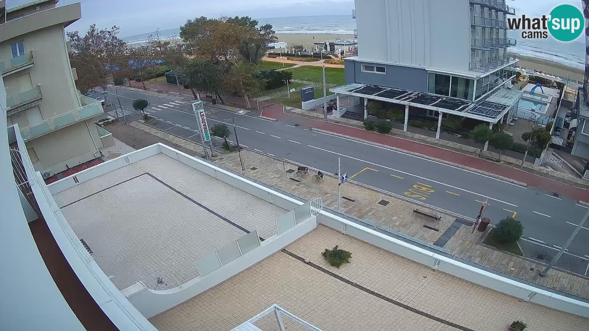 Riccione web kamera plaža i vrtovi La Malfa – plaža Bagni Oreste 115