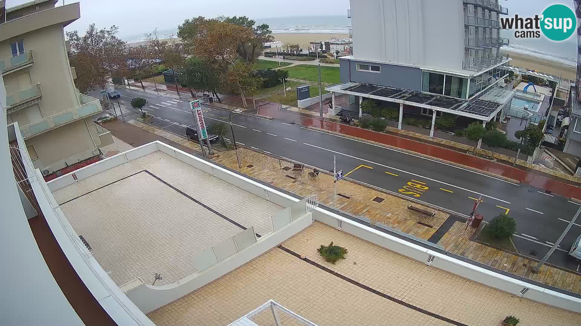 Riccione web kamera plaža i vrtovi La Malfa – plaža Bagni Oreste 115