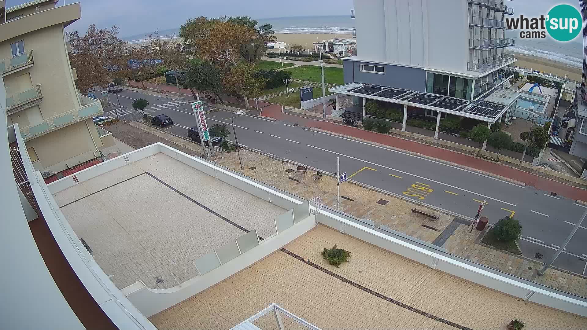 Riccione web kamera plaža i vrtovi La Malfa – plaža Bagni Oreste 115