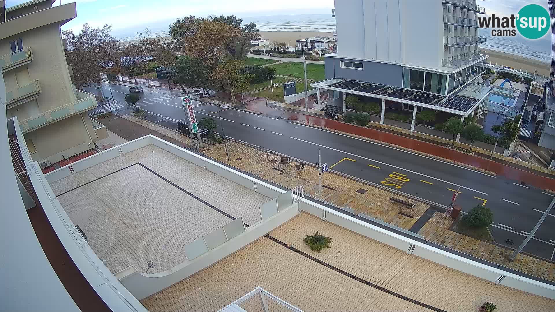 Riccione web kamera plaža i vrtovi La Malfa – plaža Bagni Oreste 115