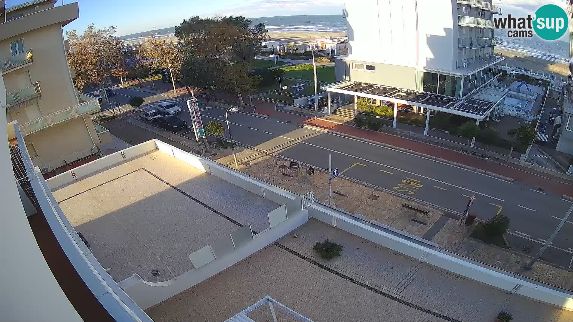 Riccione web kamera plaža i vrtovi La Malfa – plaža Bagni Oreste 115