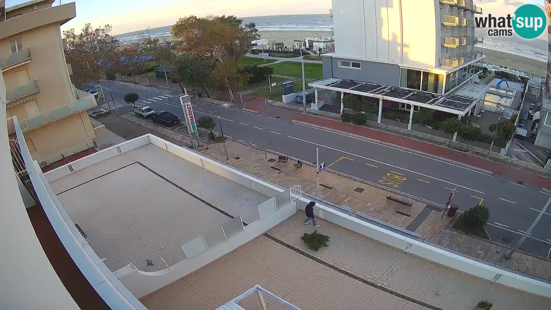 Riccione web kamera plaža i vrtovi La Malfa – plaža Bagni Oreste 115