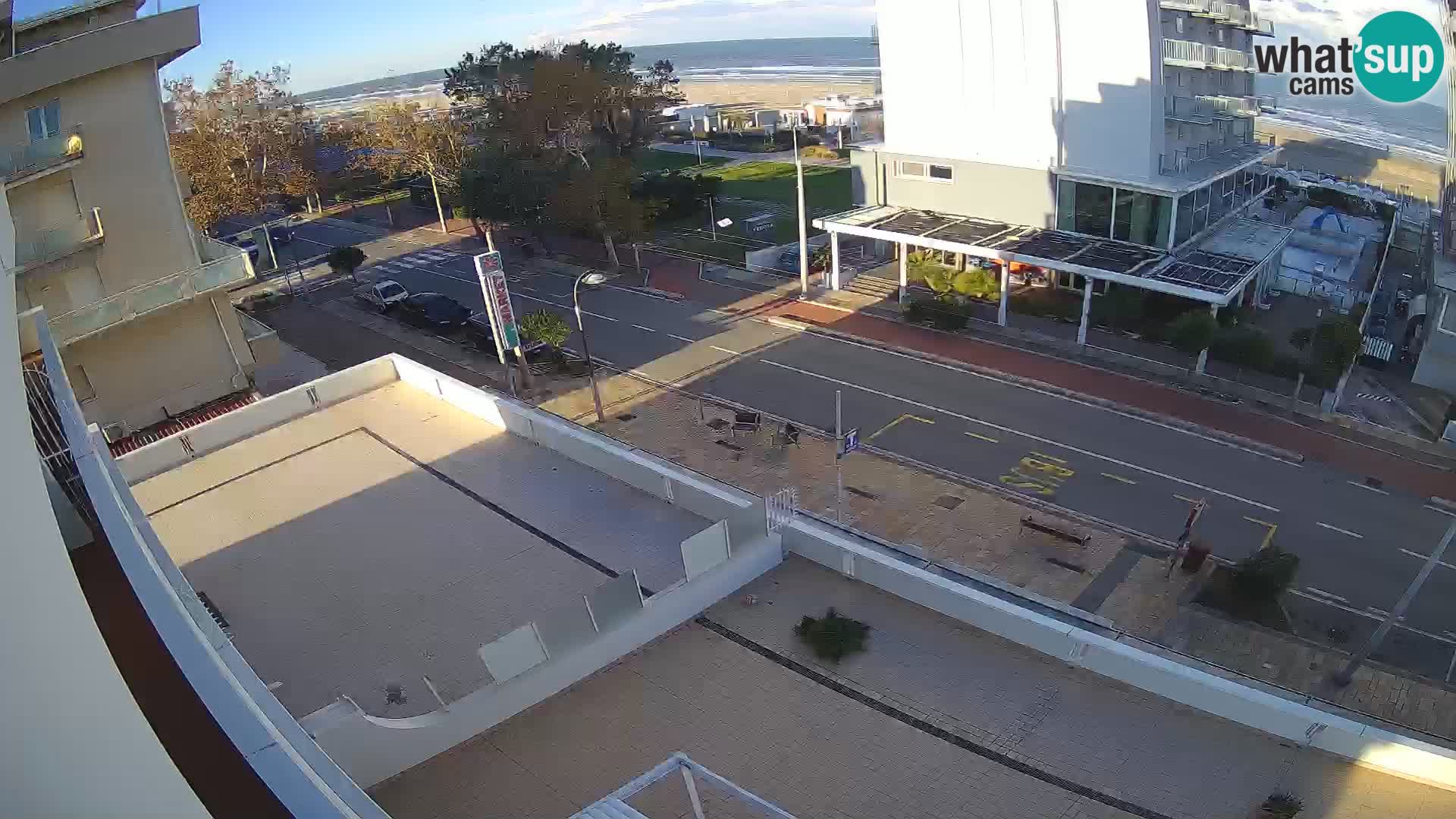 Riccione webcam playa y jardines La Malfa – Playa Bagni Oreste 115