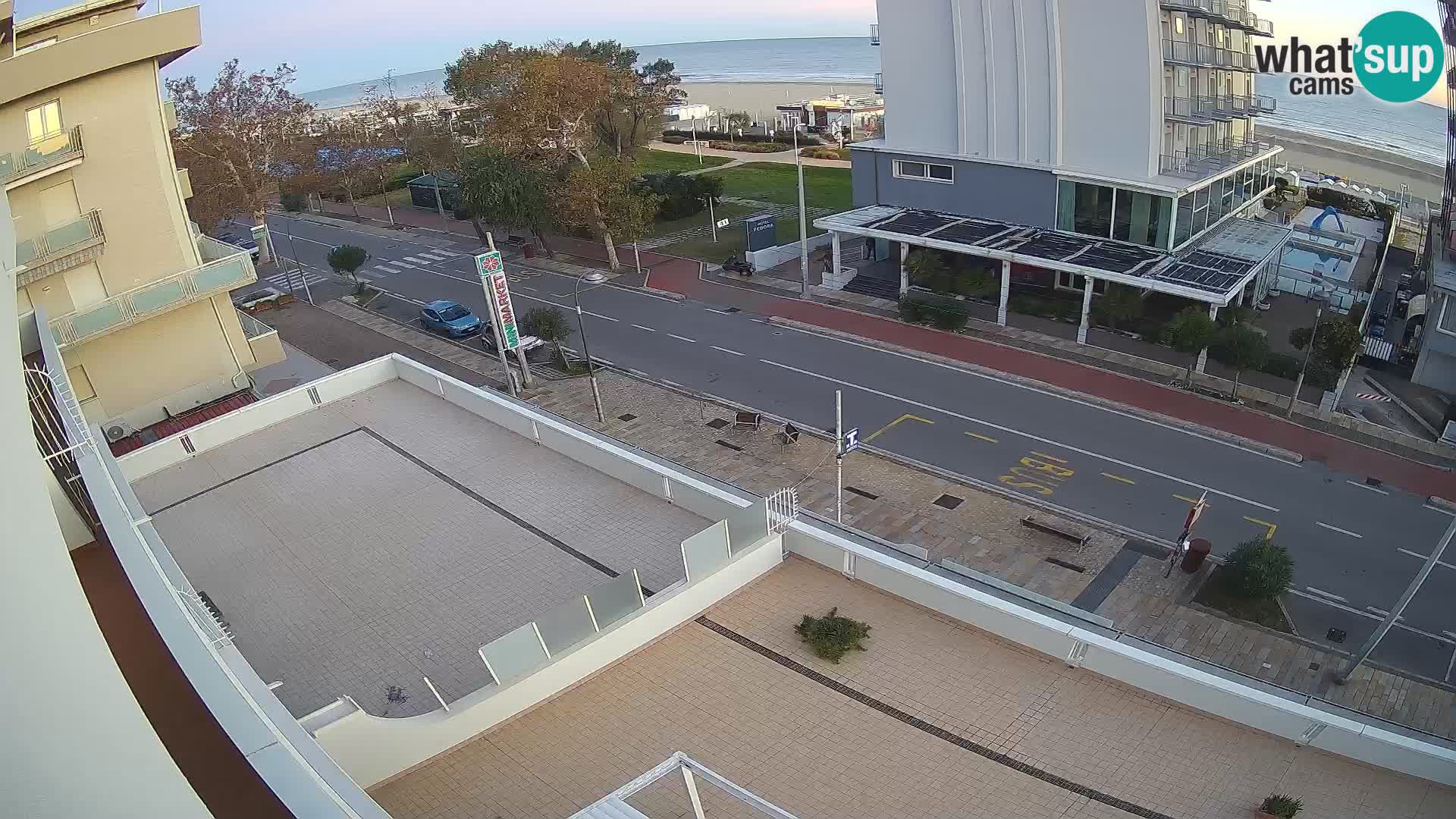 Riccione web kamera plaža i vrtovi La Malfa – plaža Bagni Oreste 115