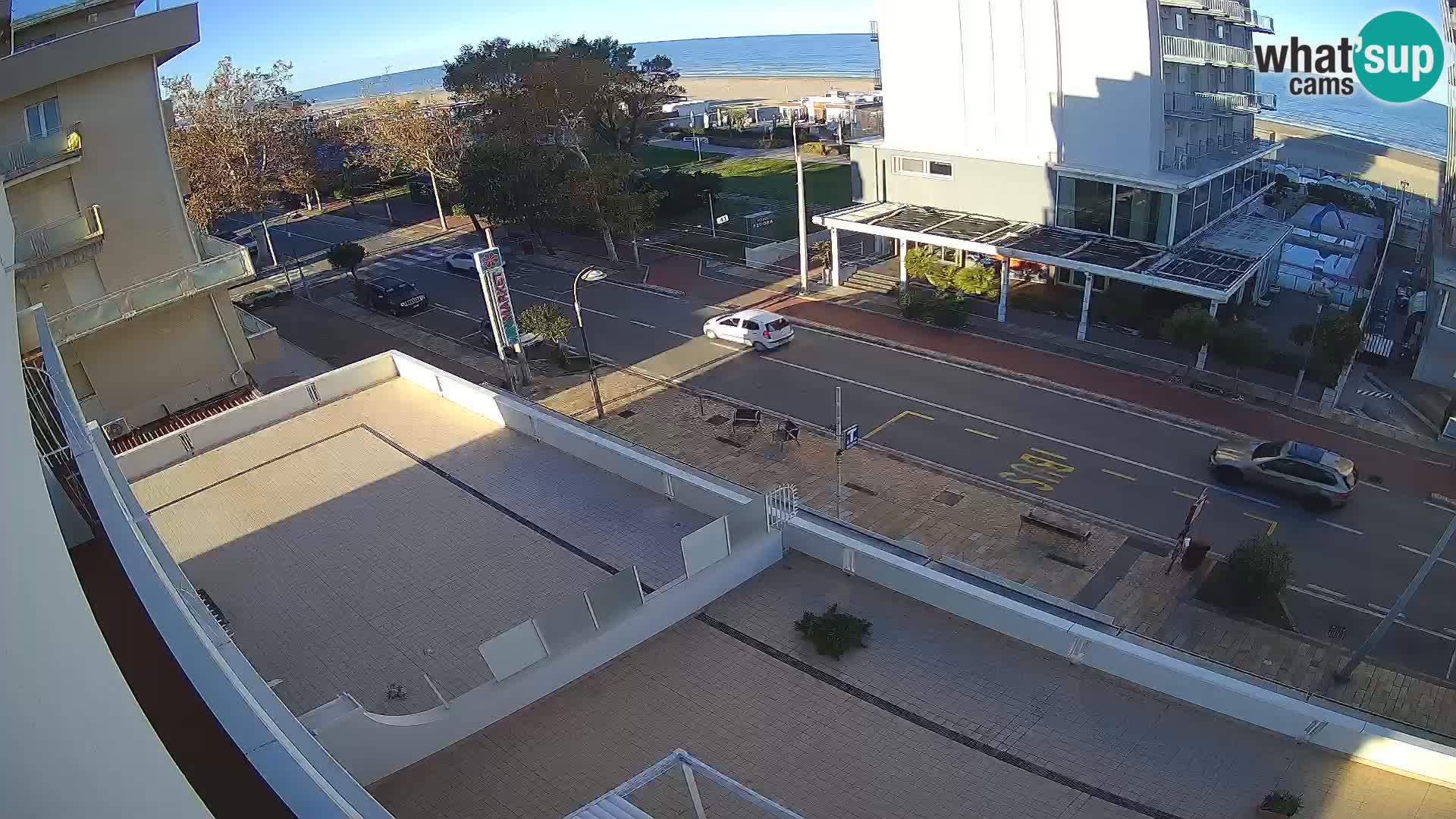 Riccione Webcam Strand und Gärten La Malfa – Bagni Oreste Strand 115