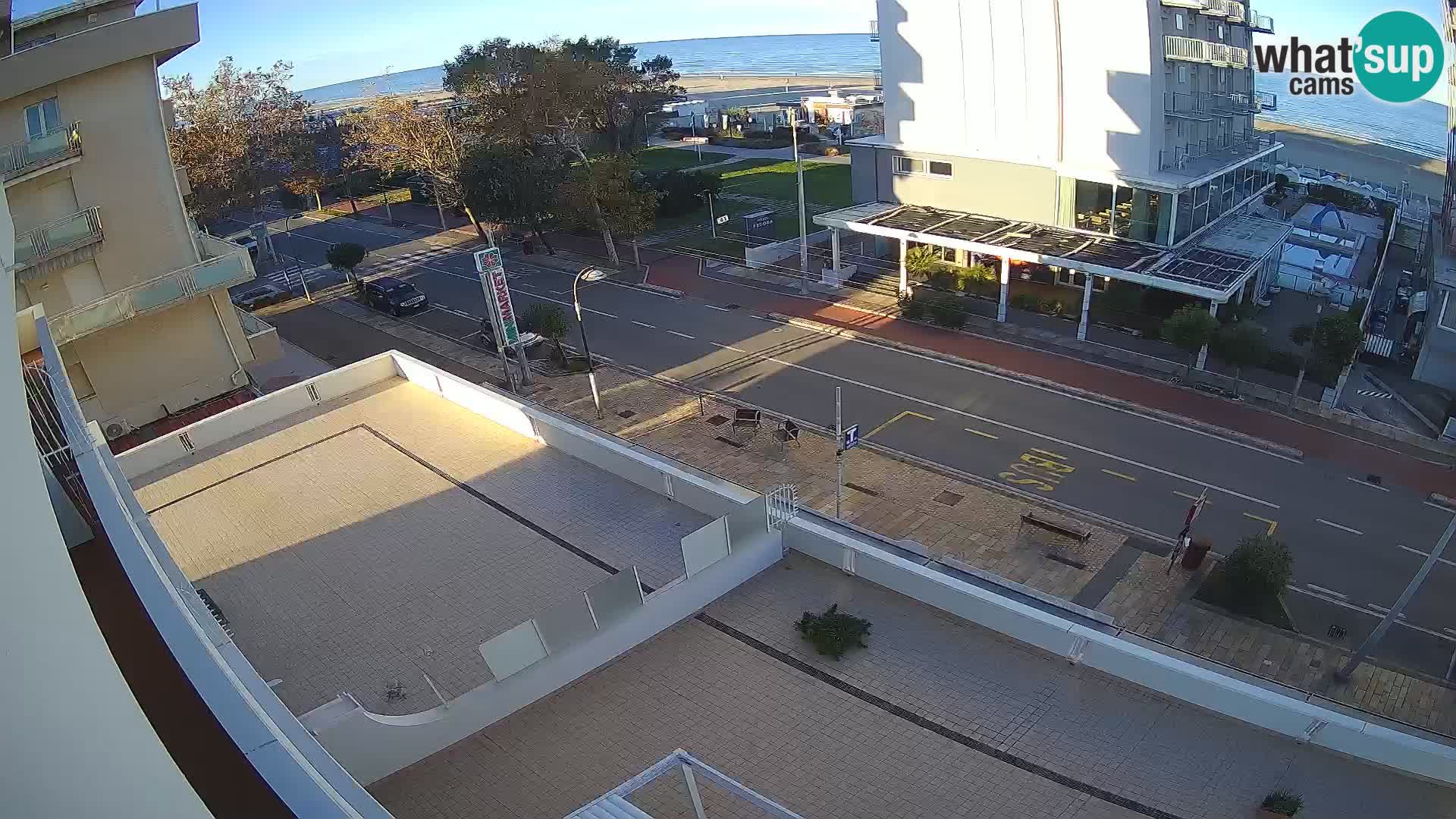 Riccione Webcam Strand und Gärten La Malfa – Bagni Oreste Strand 115