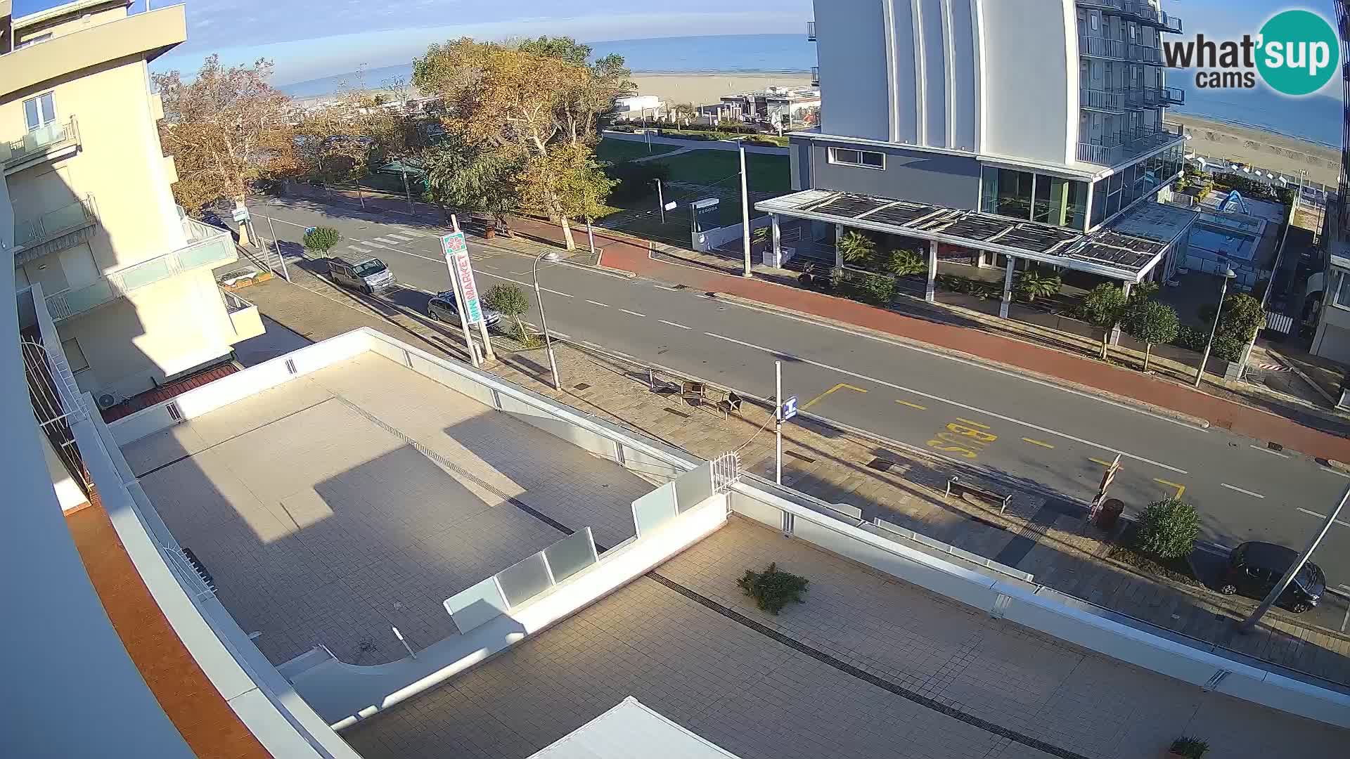 Riccione Webcam Strand und Gärten La Malfa – Bagni Oreste Strand 115