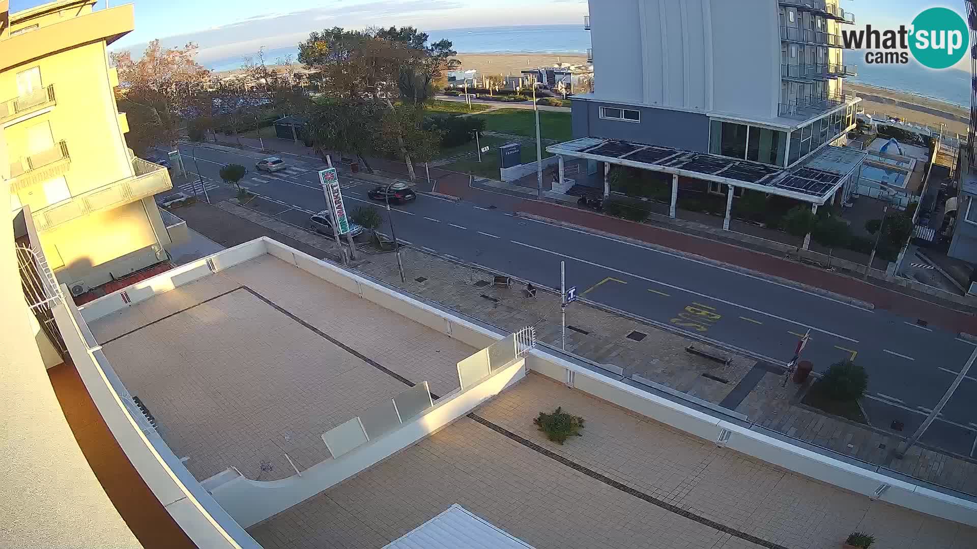 Riccione webcam spiaggia e giardini La Malfa – Bagni Oreste spiaggia 115