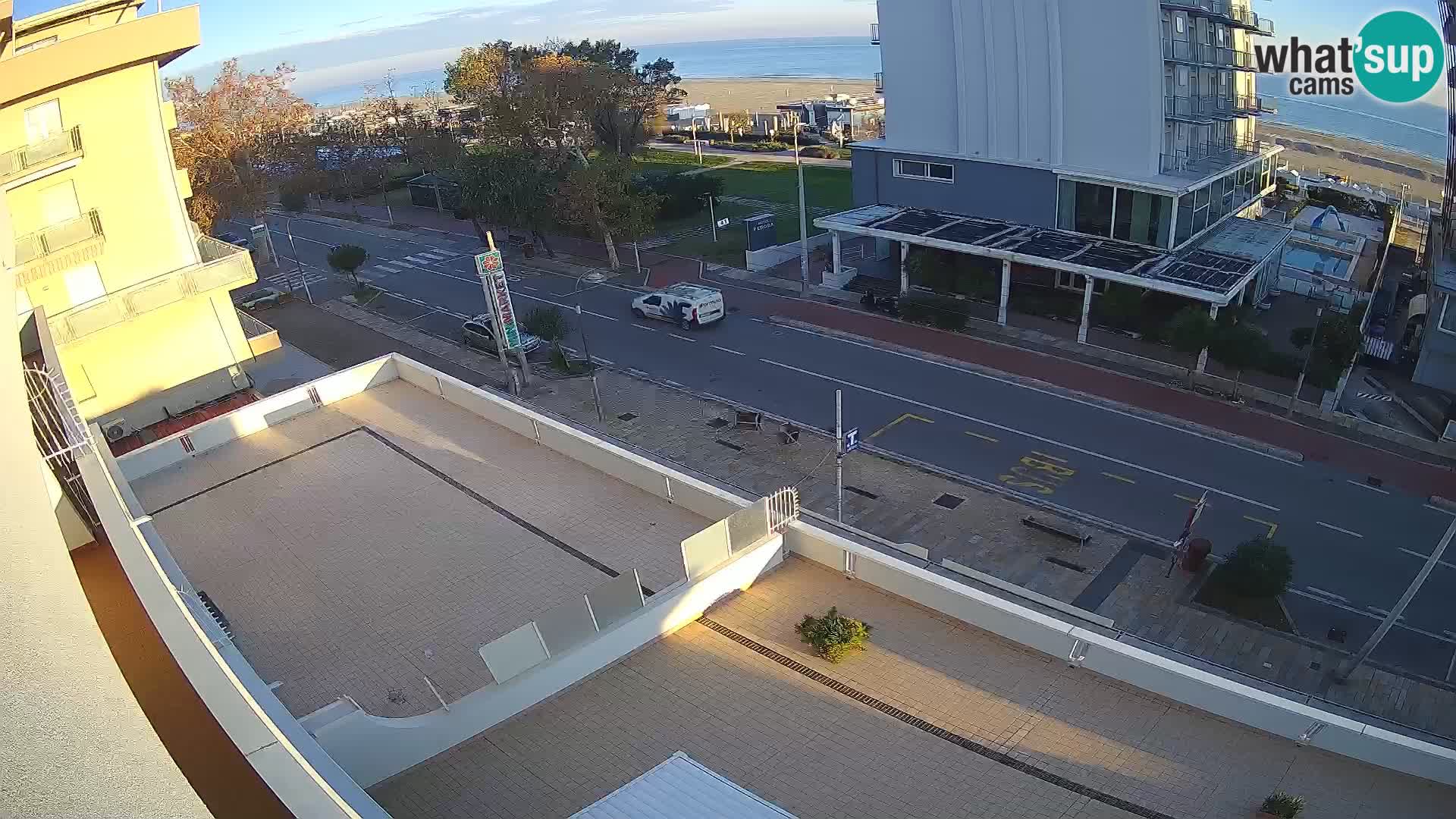 Riccione webcam spiaggia e giardini La Malfa – Bagni Oreste spiaggia 115