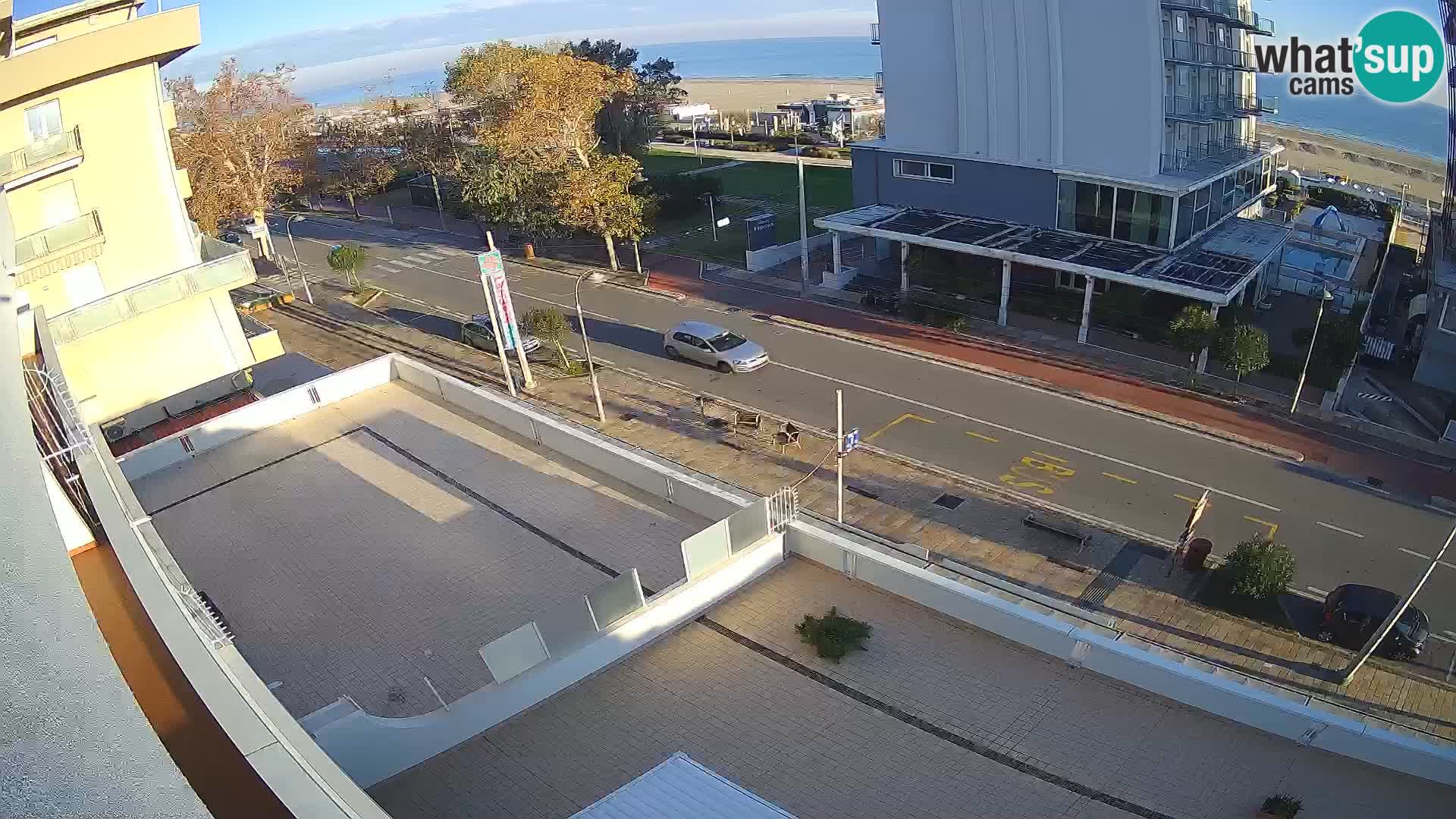 Riccione webcam spiaggia e giardini La Malfa – Bagni Oreste spiaggia 115