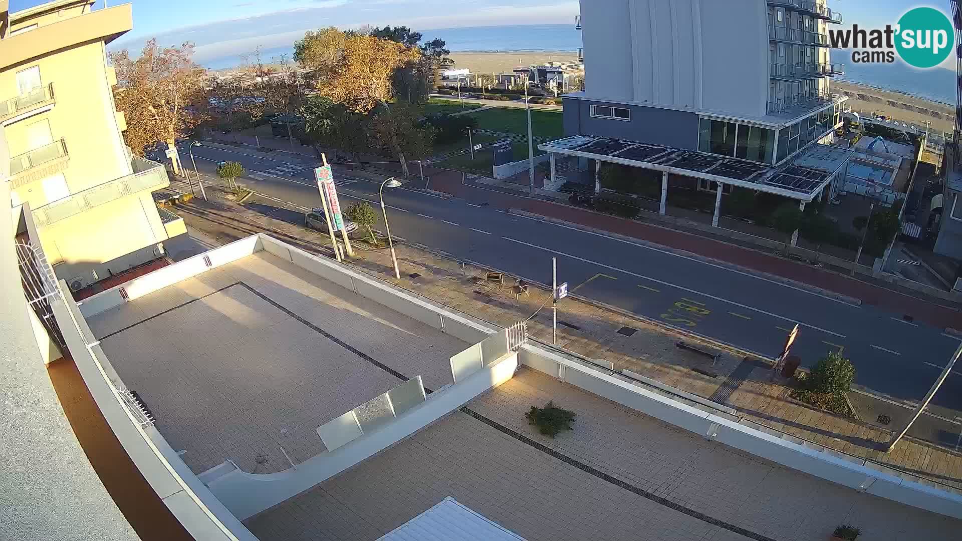 Riccione Webcam Strand und Gärten La Malfa – Bagni Oreste Strand 115