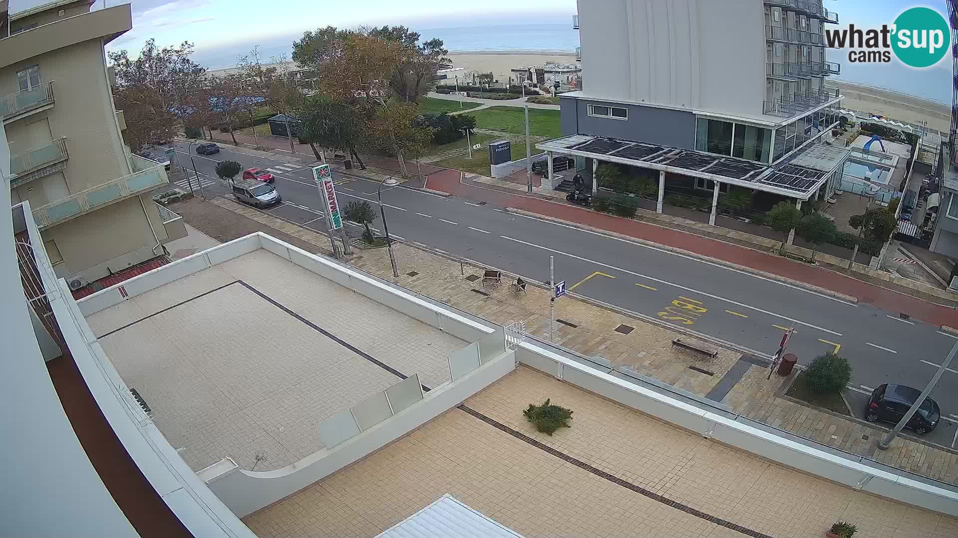 Riccione Webcam Strand und Gärten La Malfa – Bagni Oreste Strand 115