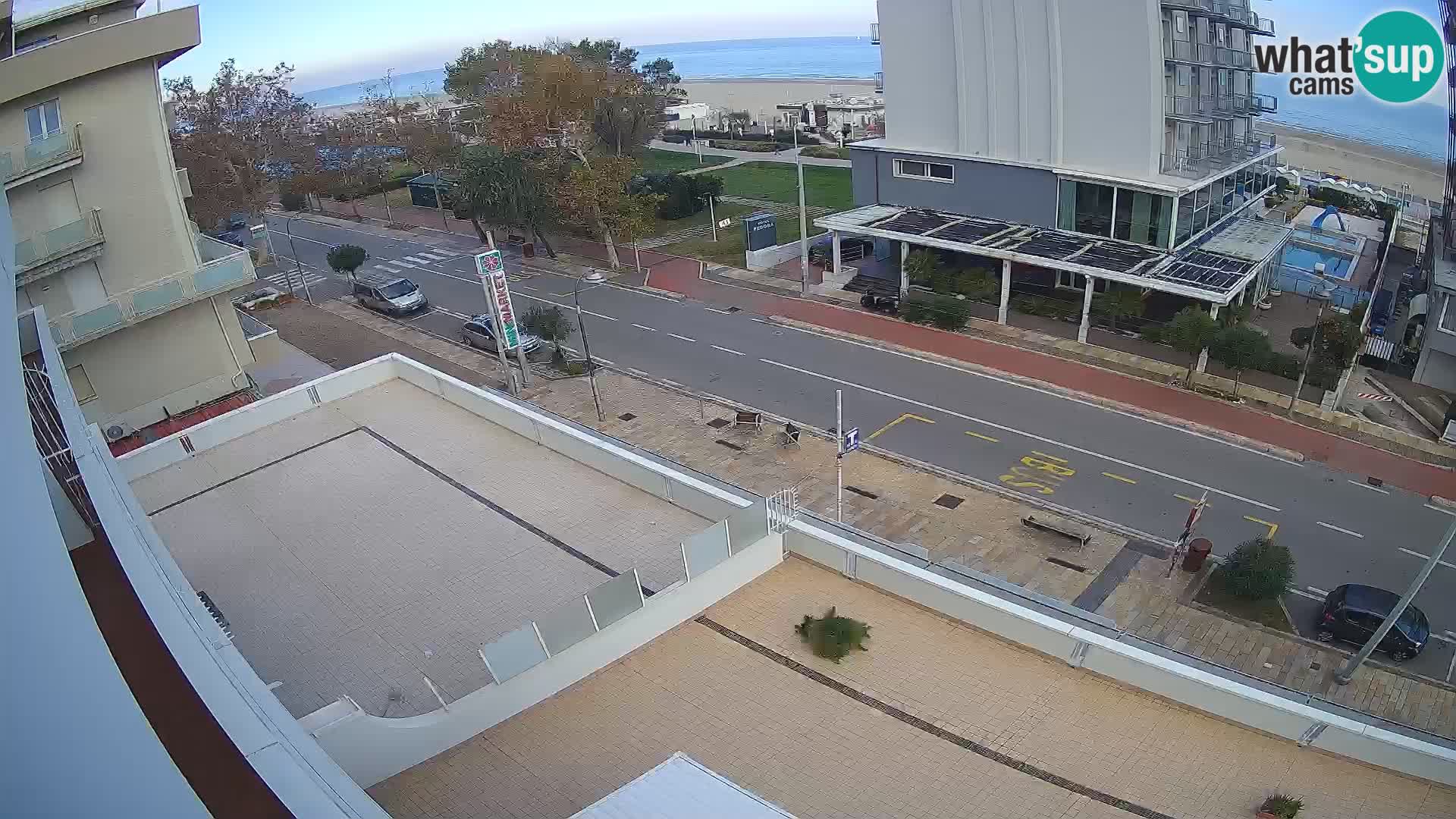 Riccione Webcam Strand und Gärten La Malfa – Bagni Oreste Strand 115