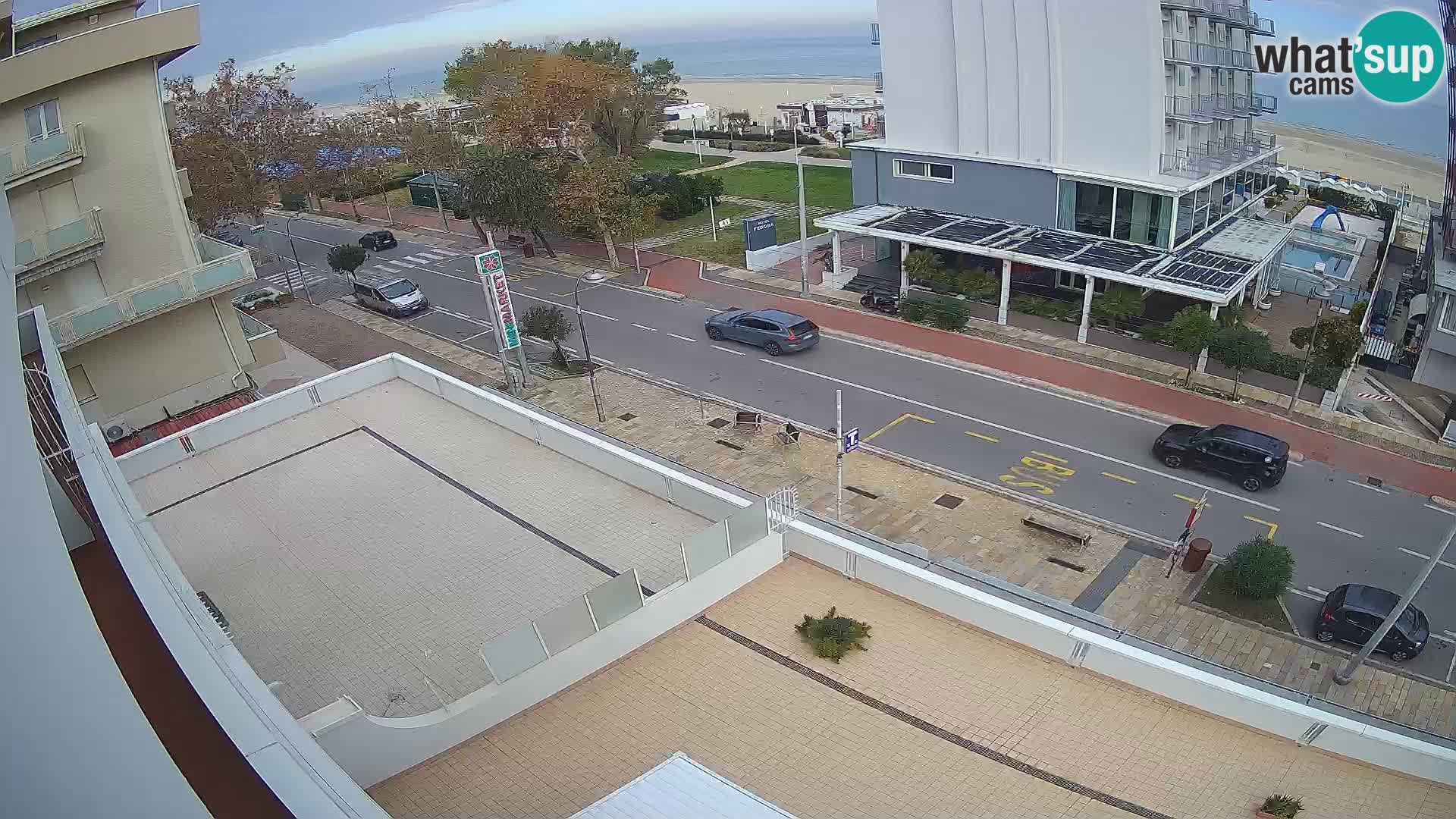 Riccione webcam spiaggia e giardini La Malfa – Bagni Oreste spiaggia 115