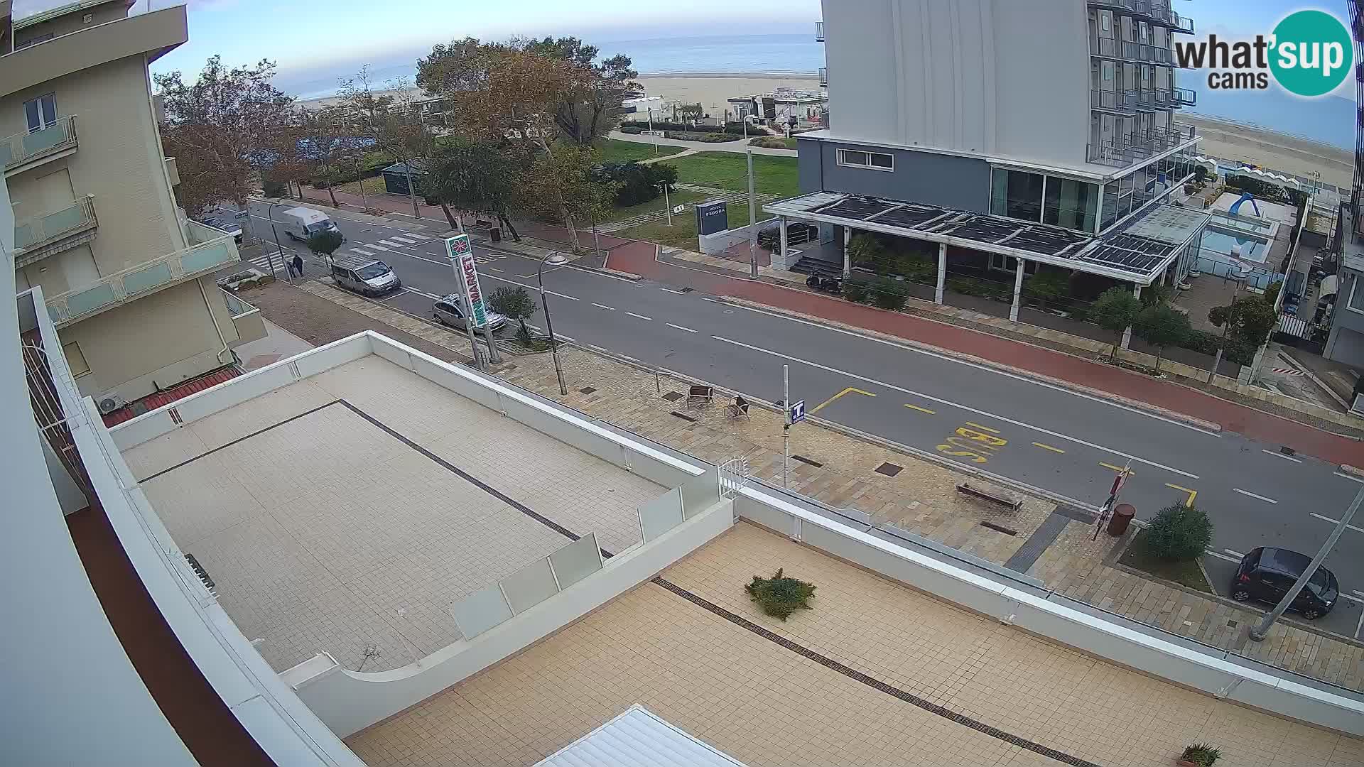 Riccione Webcam Strand und Gärten La Malfa – Bagni Oreste Strand 115