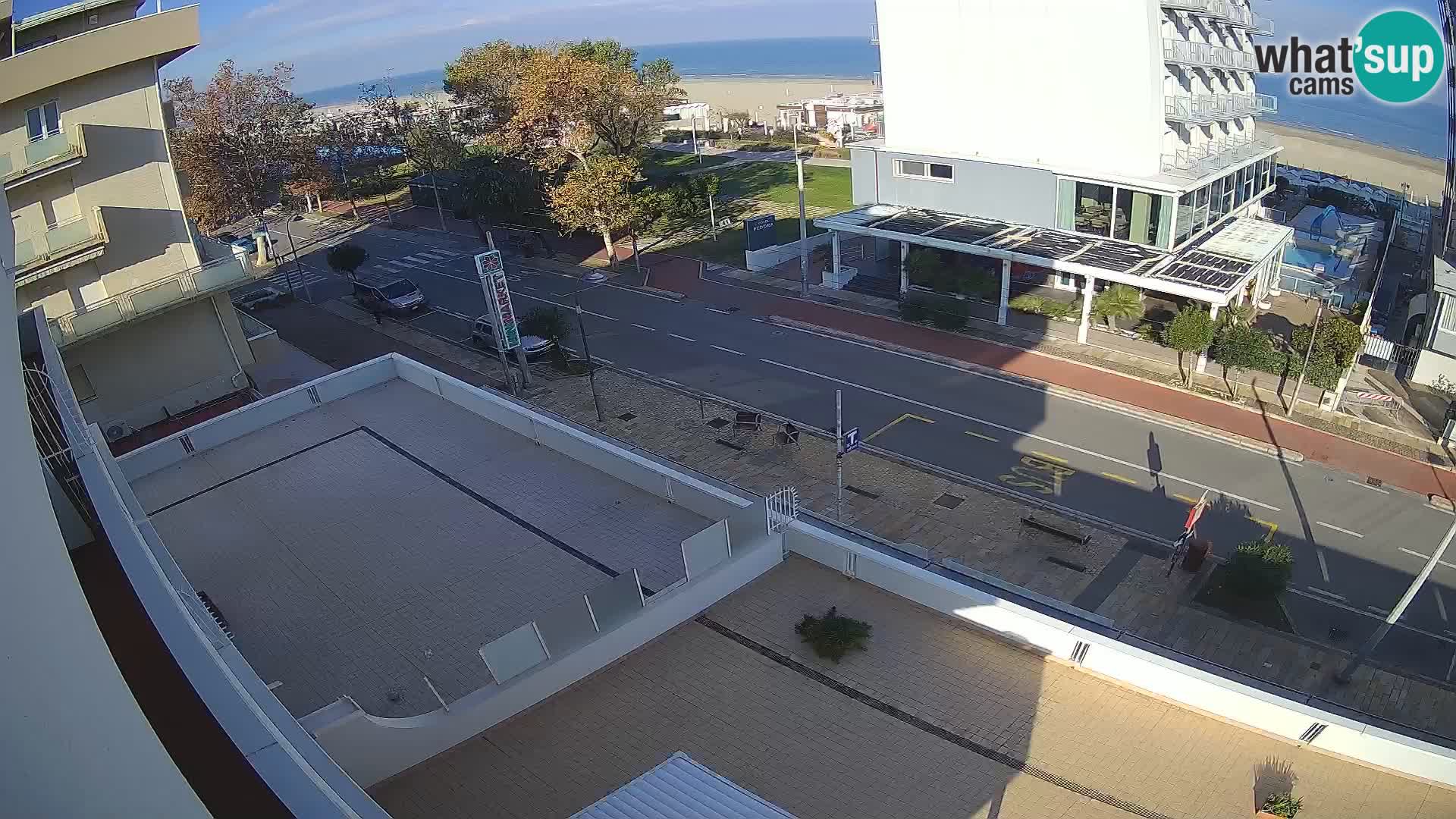 Riccione web kamera plaža i vrtovi La Malfa – plaža Bagni Oreste 115