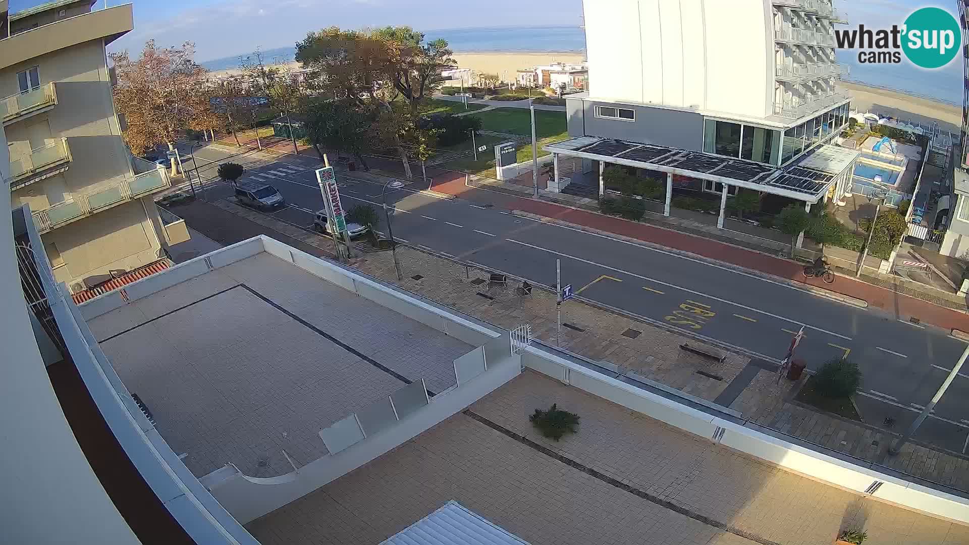 Riccione webcam spiaggia e giardini La Malfa – Bagni Oreste spiaggia 115