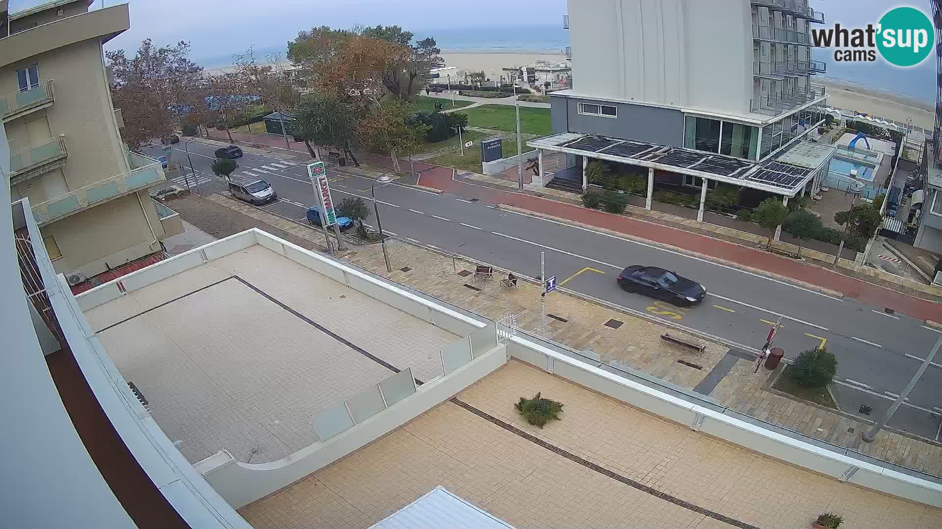 Riccione webcam playa y jardines La Malfa – Playa Bagni Oreste 115